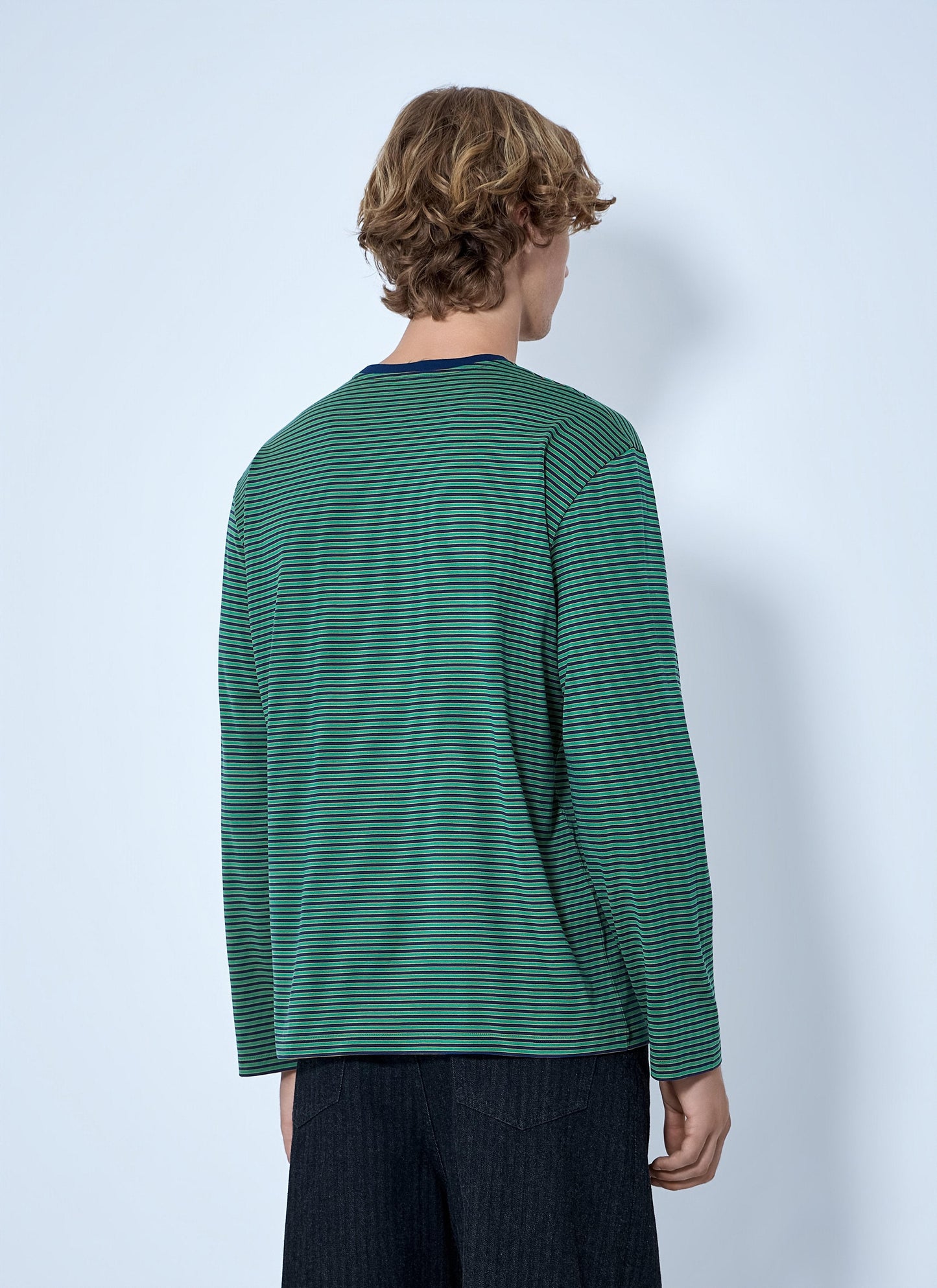 Miu Miu Women Striped Long Sleeve T-Shirt MIU MIU