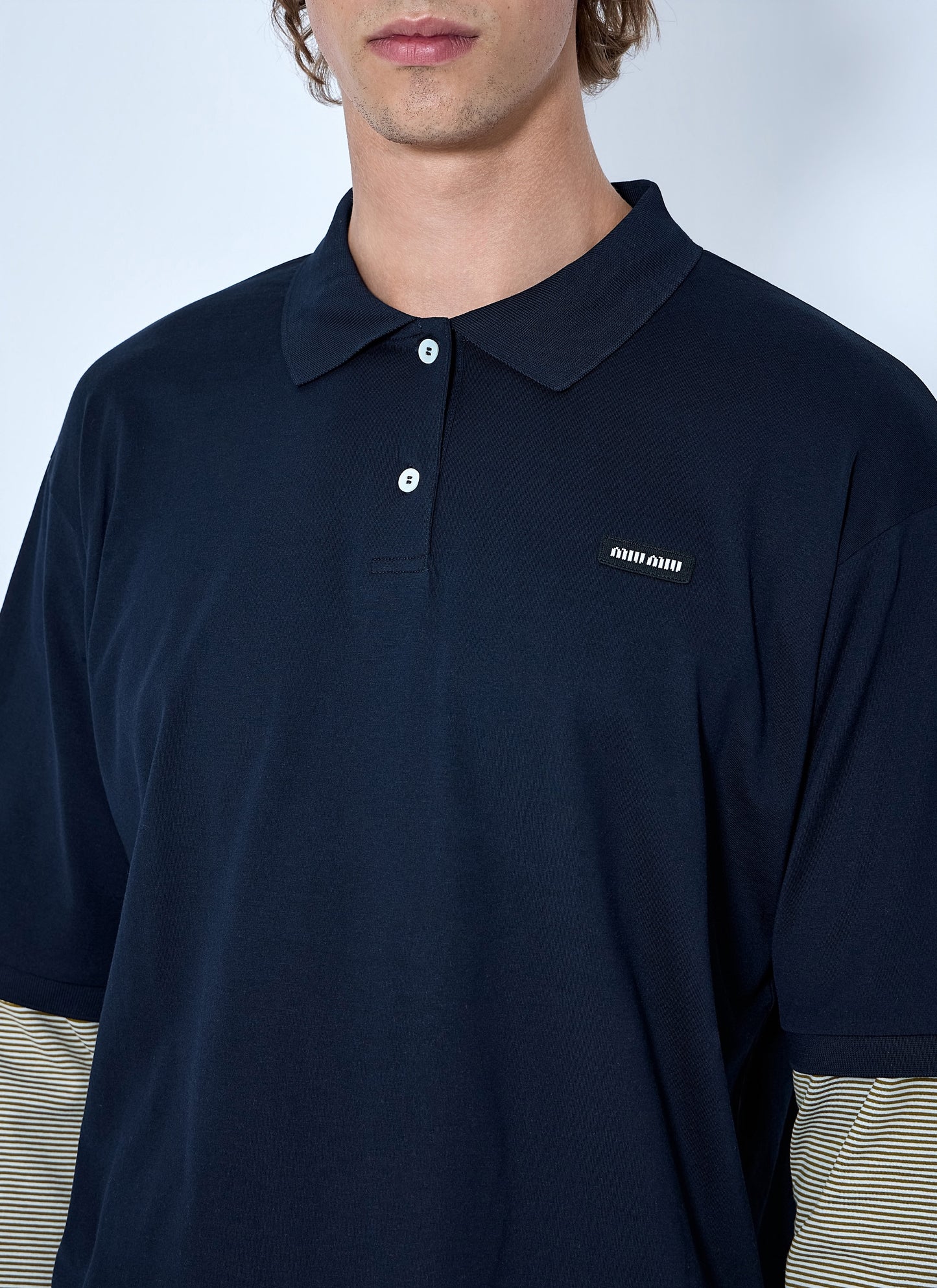 Miu Miu Men Buttoned Polo Shirt MIU MIU