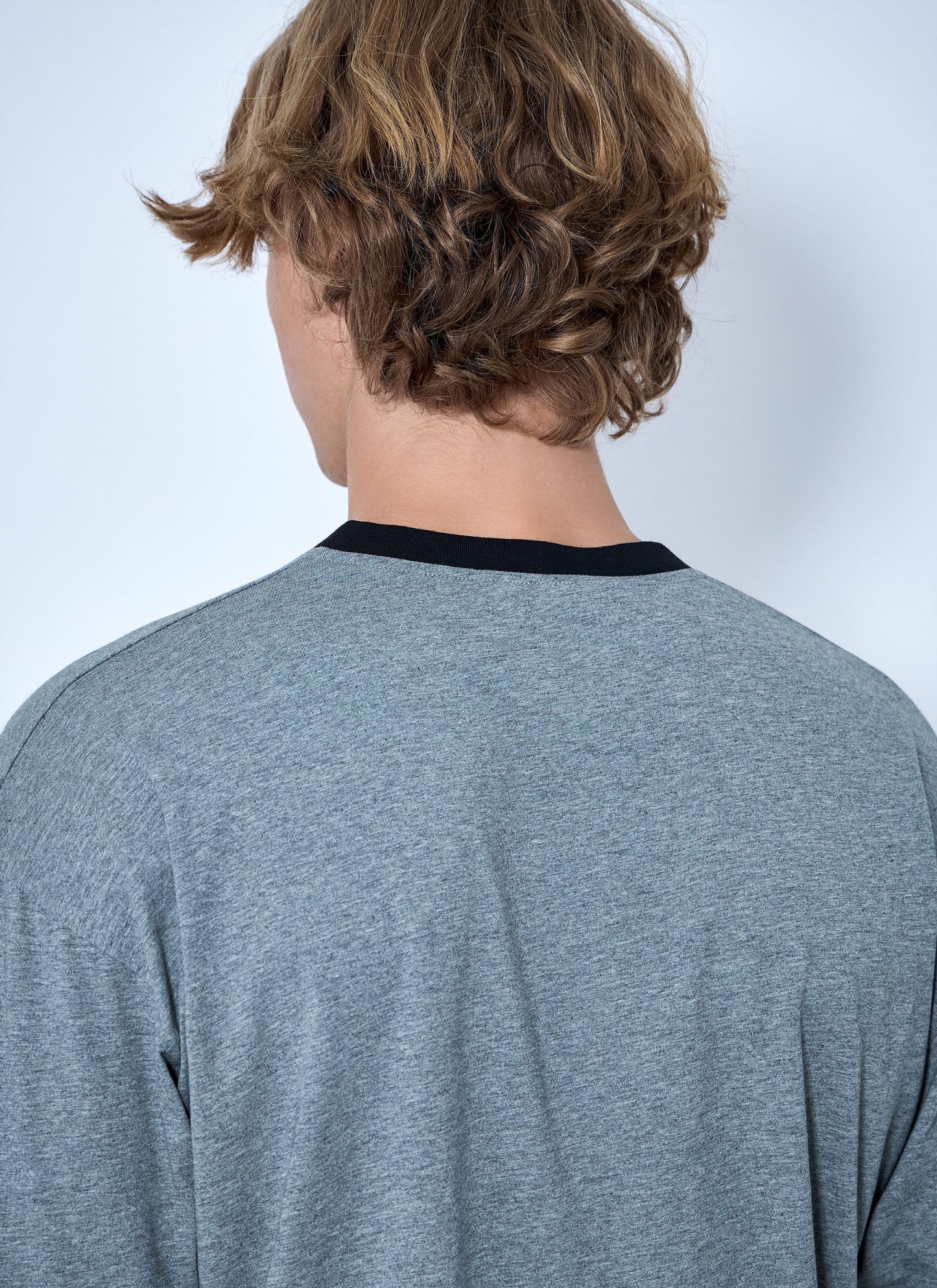 Miu Miu Men Logo Motif Long Sleeve T-Shirt MIU MIU