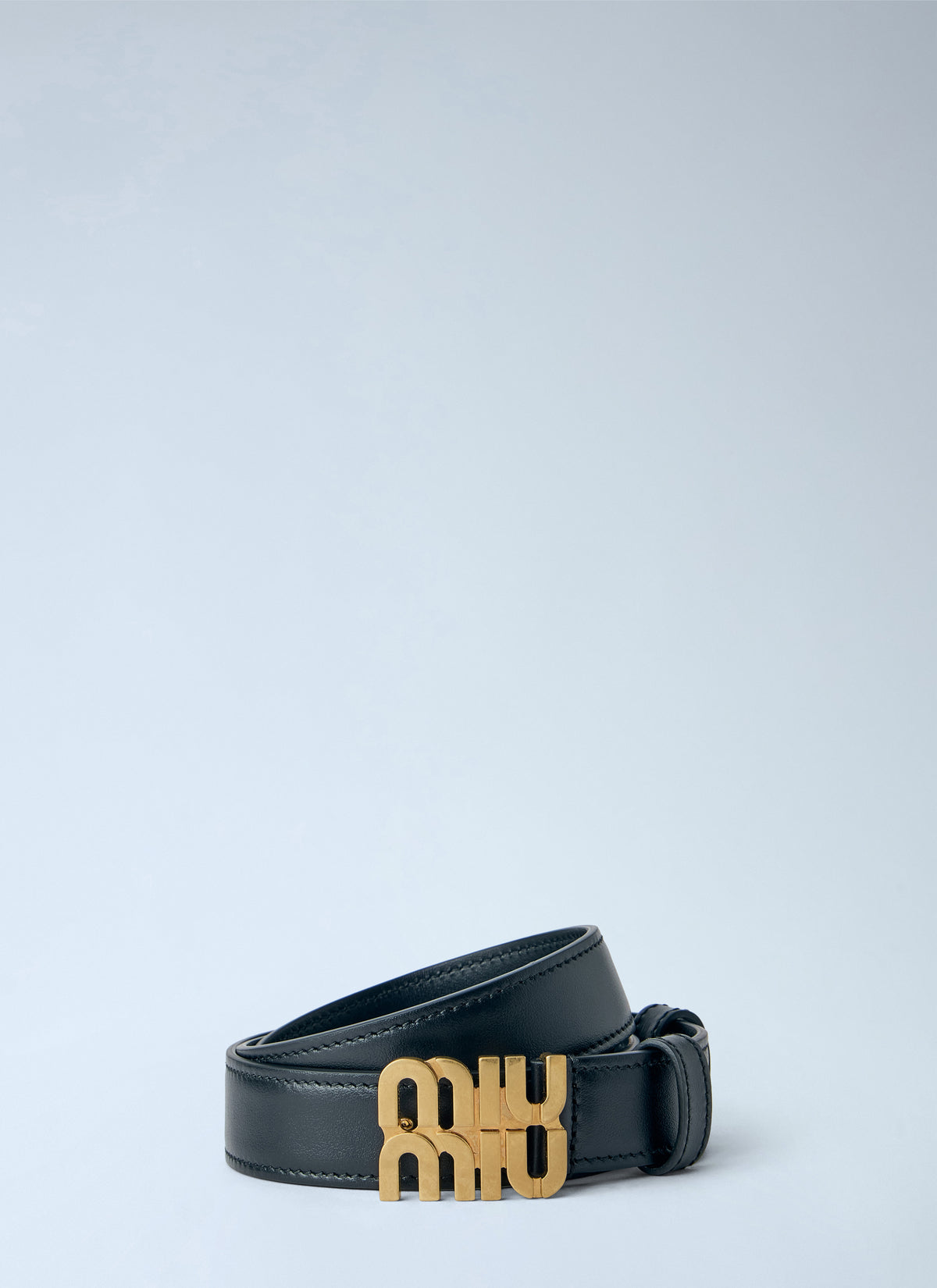 Miu Miu Women Logo Buckle Leather Belt MIU MIU