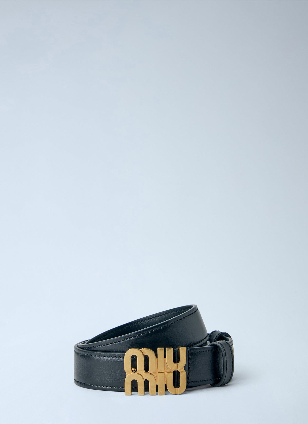 Miu Miu Women Logo Buckle Leather Belt MIU MIU