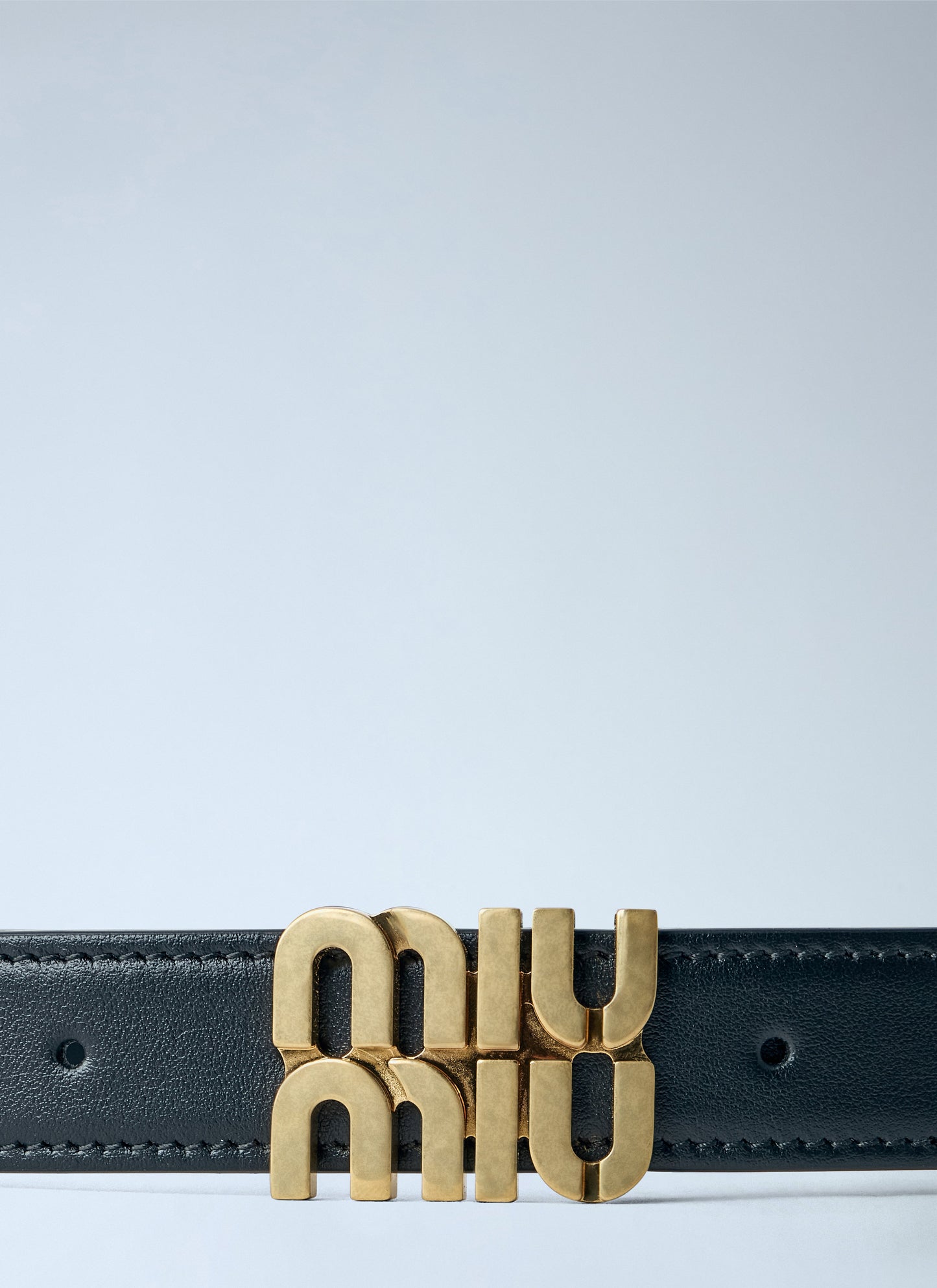 Miu Miu Women Logo Buckle Leather Belt MIU MIU