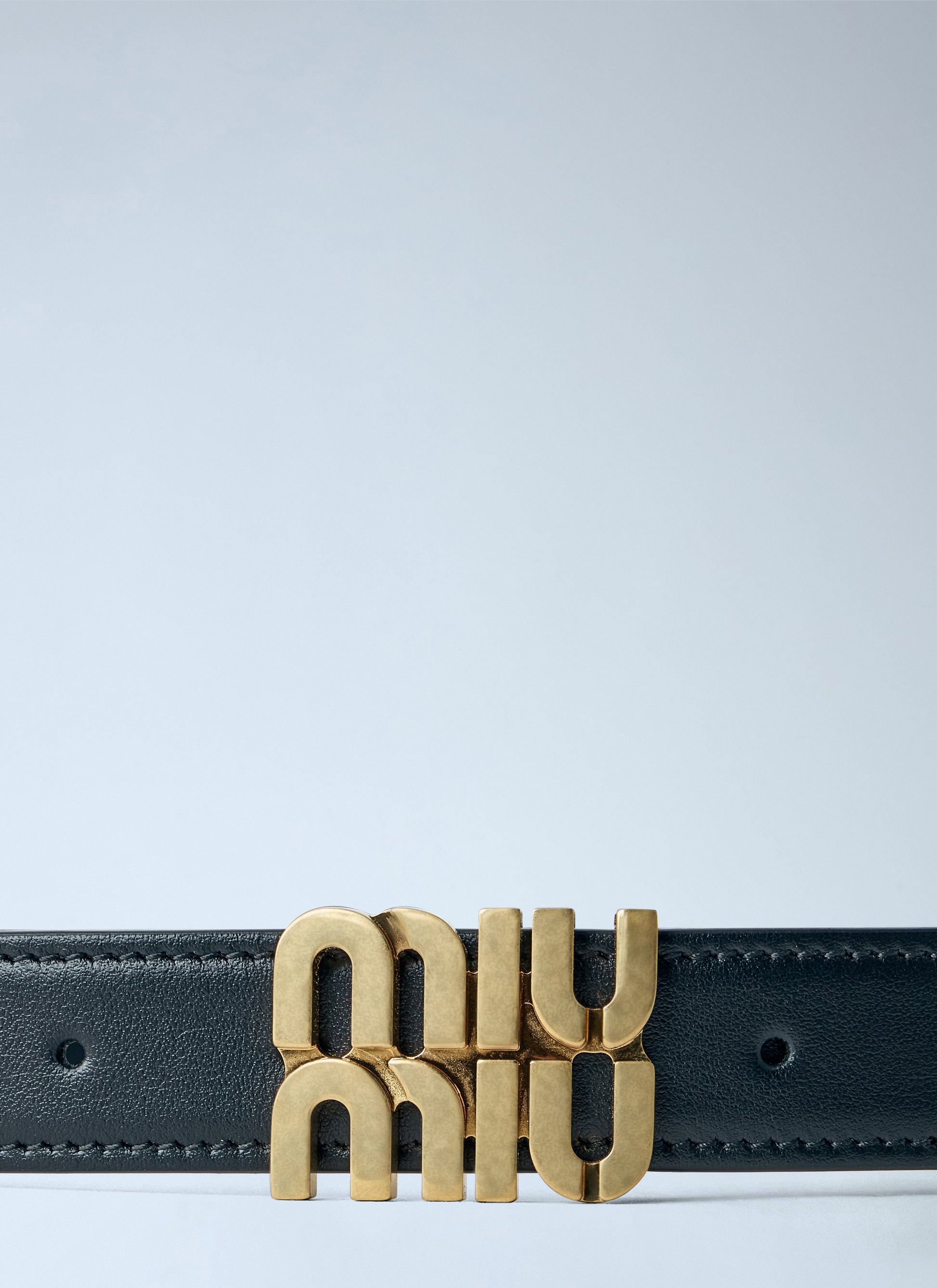 Miu Miu Women Logo Buckle Leather Belt MIU MIU