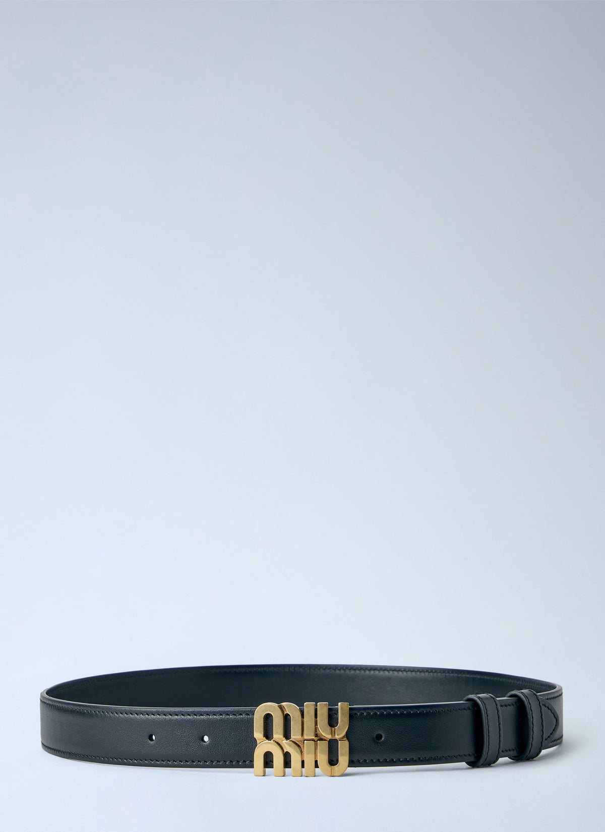 Miu Miu Women Logo Buckle Leather Belt MIU MIU
