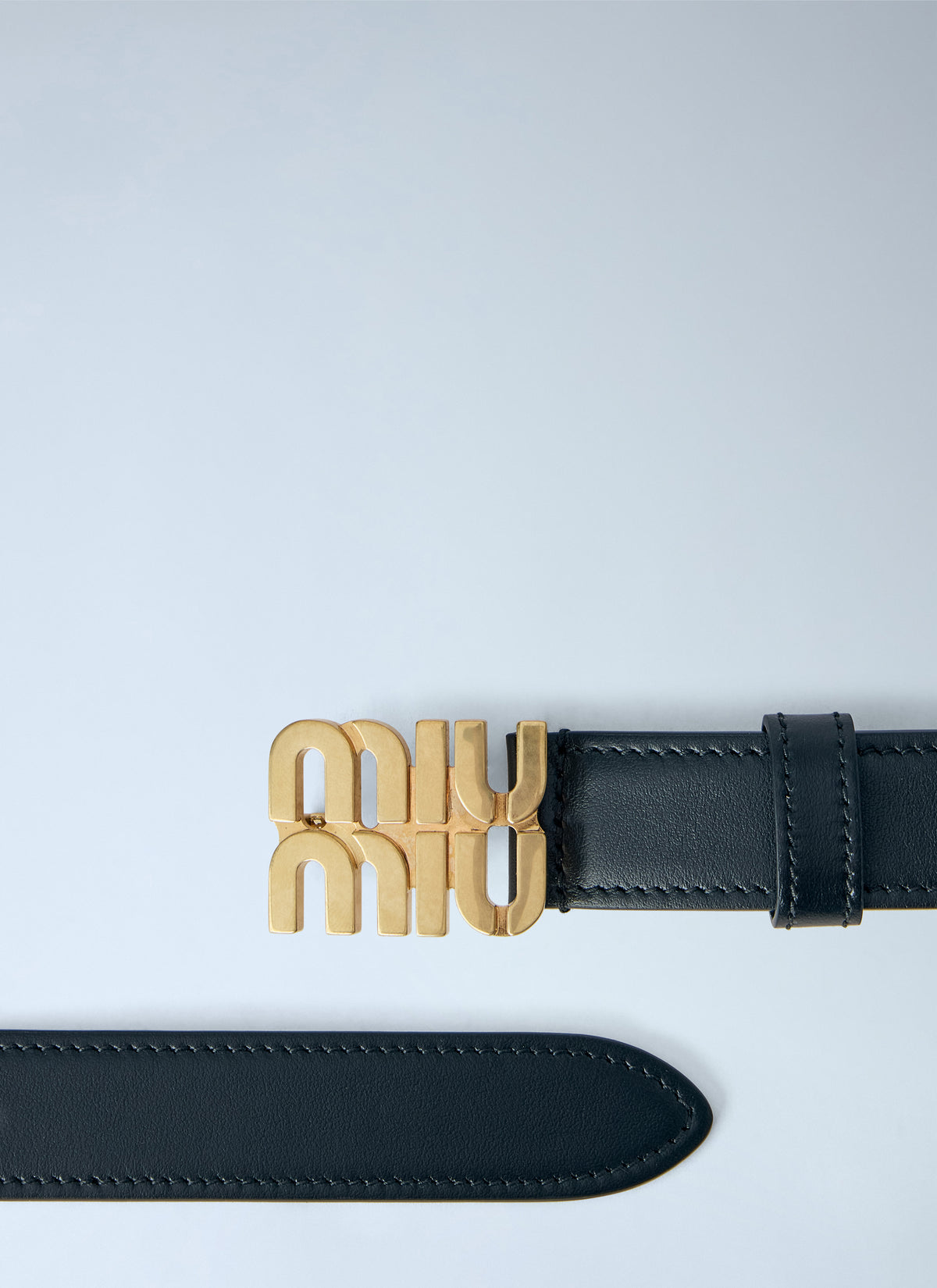 Miu Miu Women Logo Buckle Leather Belt MIU MIU