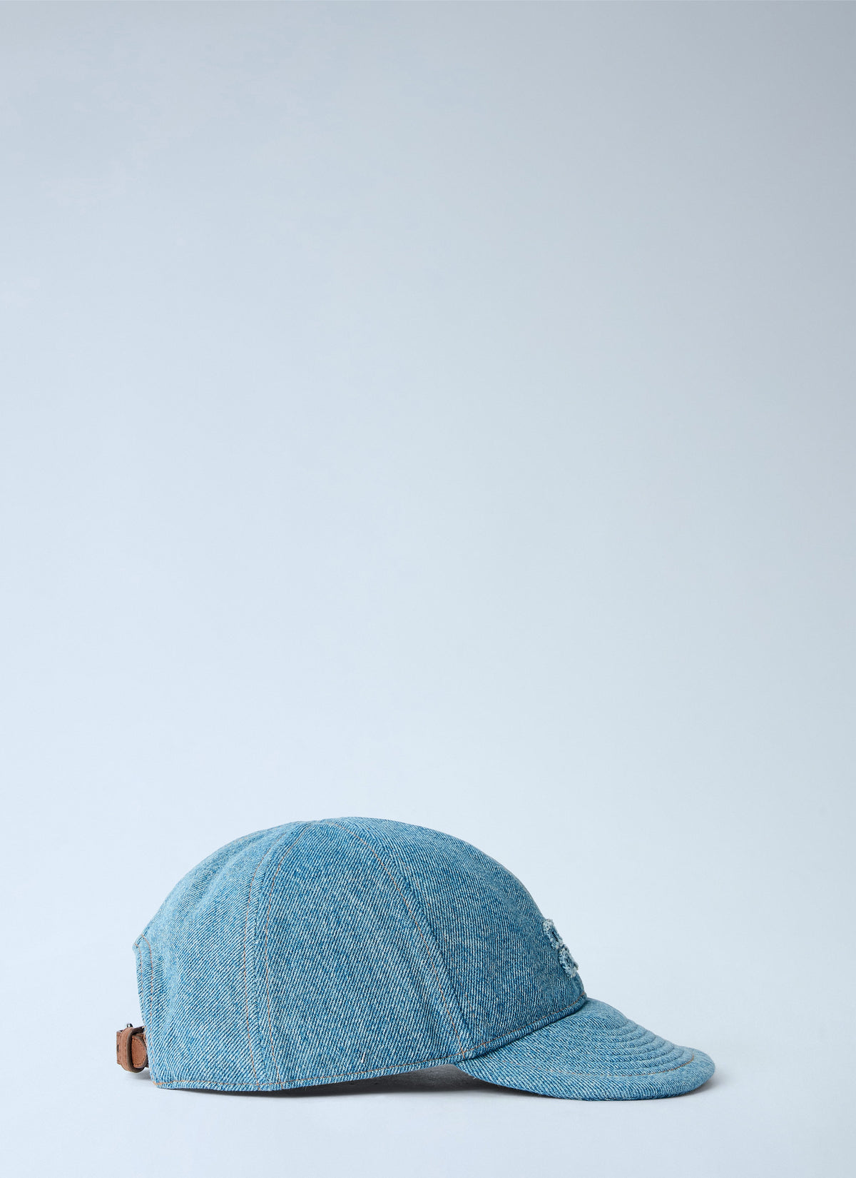 Miu Miu Men Denim Washed Baseball Cap MIU MIU