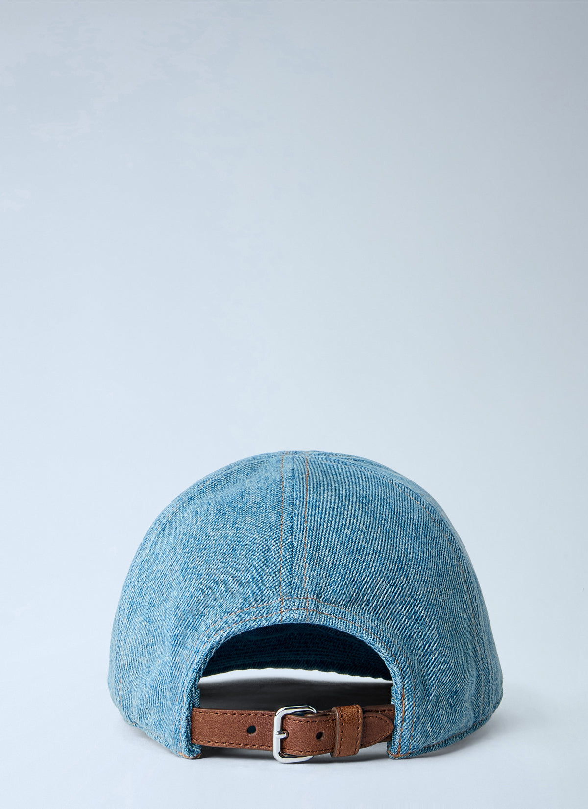 Miu Miu Men Denim Washed Baseball Cap MIU MIU