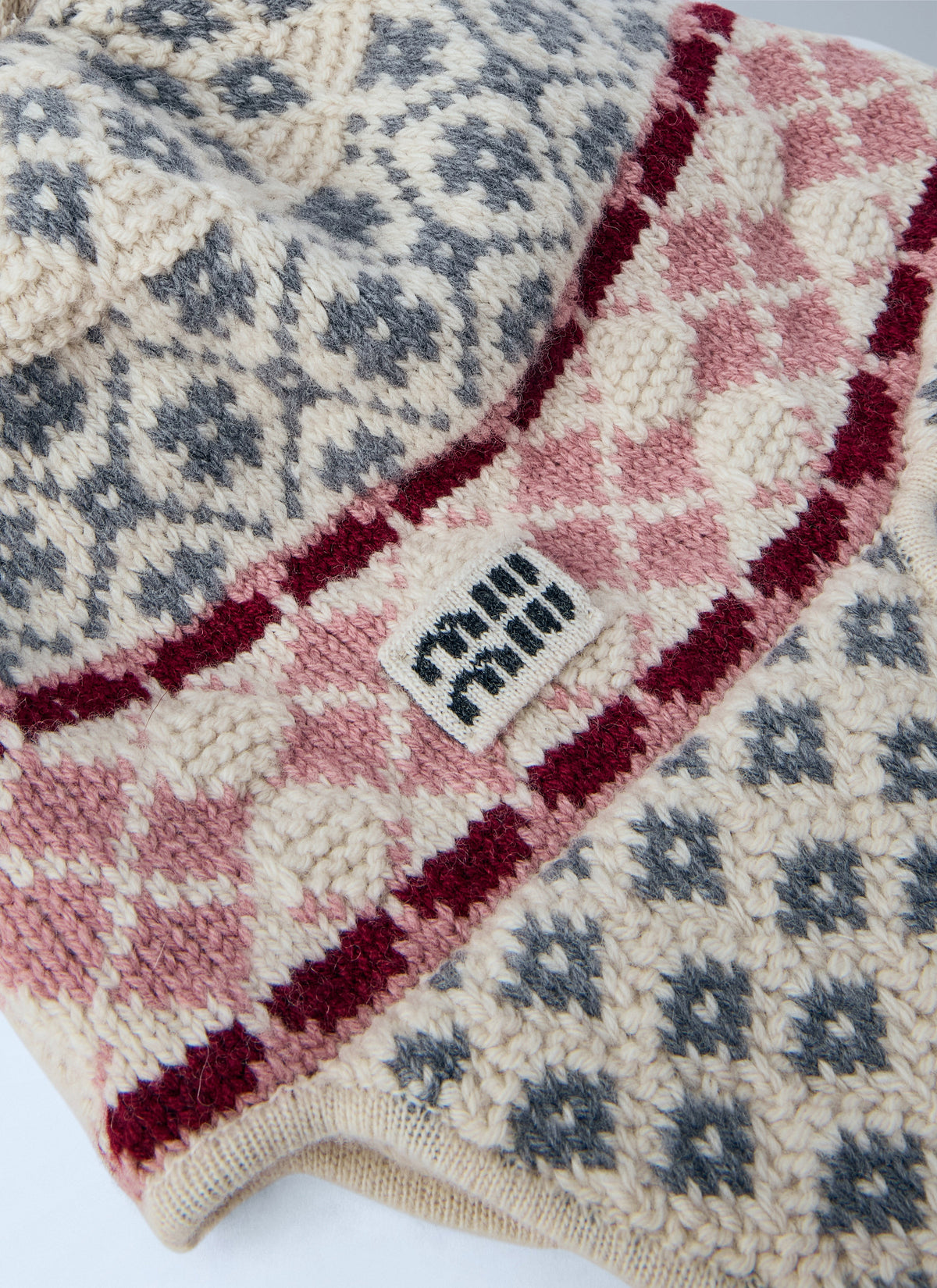 Miu Miu Men Wool And Cashmere Visor Hat MIU MIU