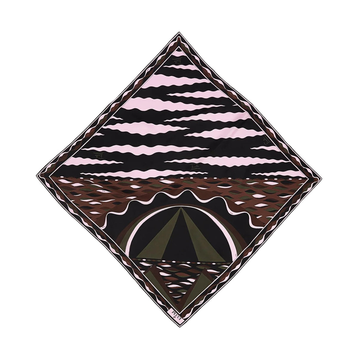 Pucci Women Mixed Print Silk Scarf PUCCI