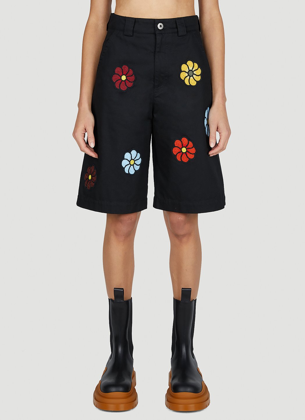 1 Moncler Jw Anderson Men Floral Bermuda Shorts MONCLER