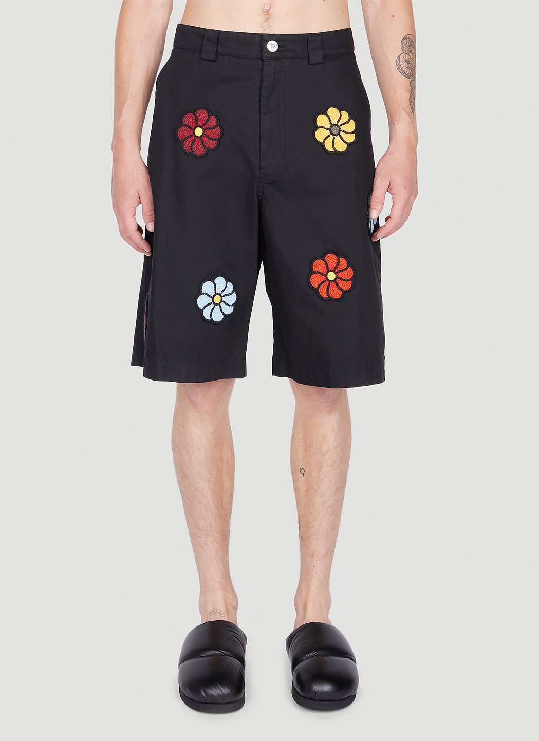 1 Moncler Jw Anderson Men Floral Bermuda Shorts MONCLER