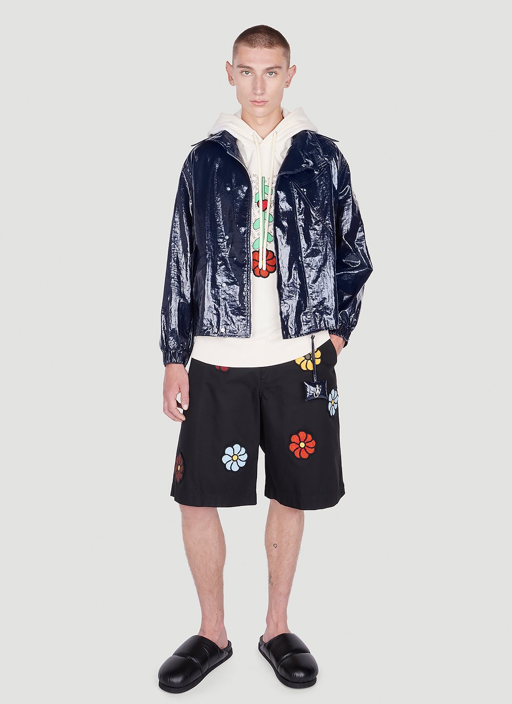1 Moncler Jw Anderson Men Floral Bermuda Shorts MONCLER