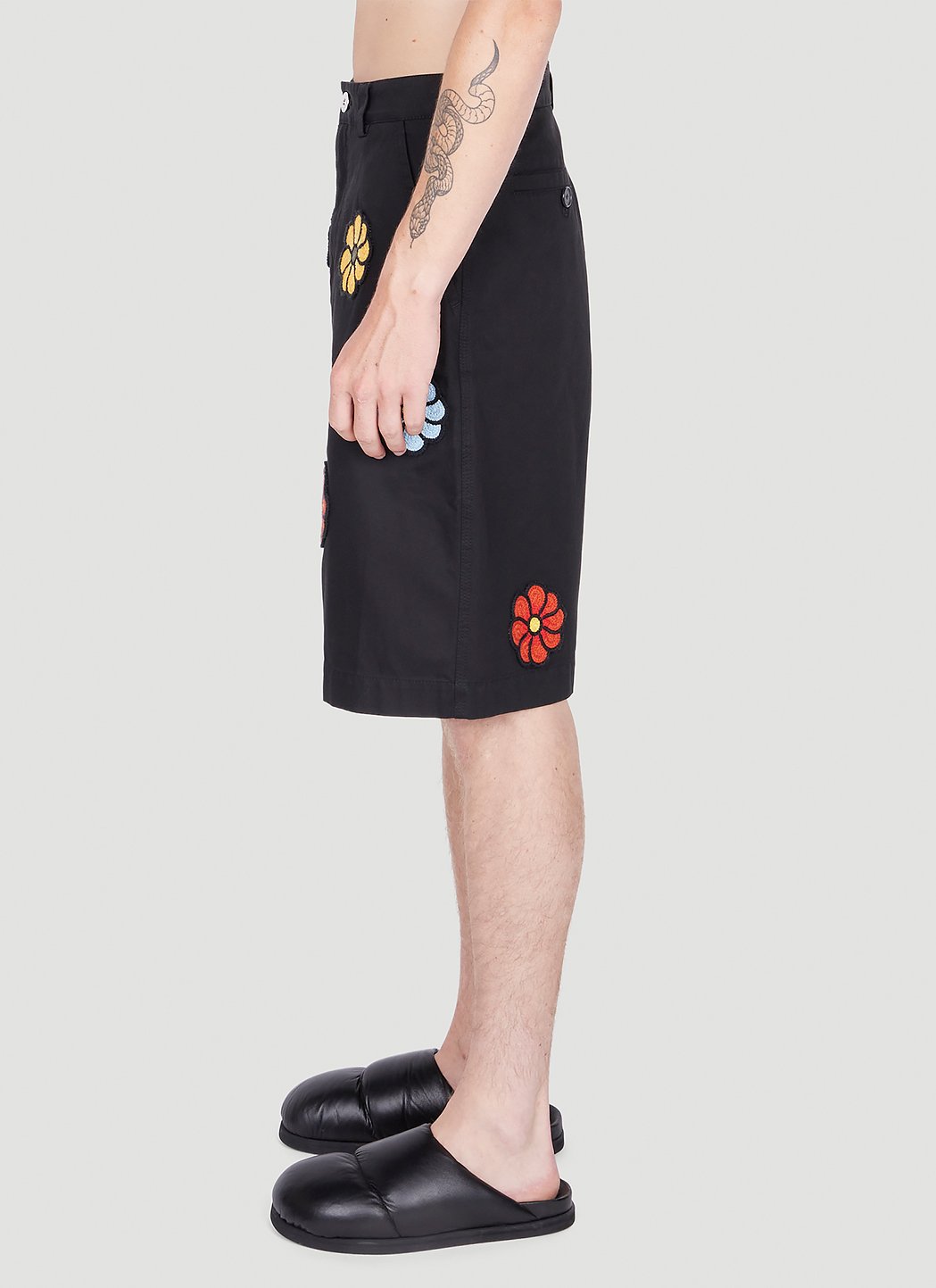 1 Moncler Jw Anderson Women Floral Bermuda Shorts MONCLER