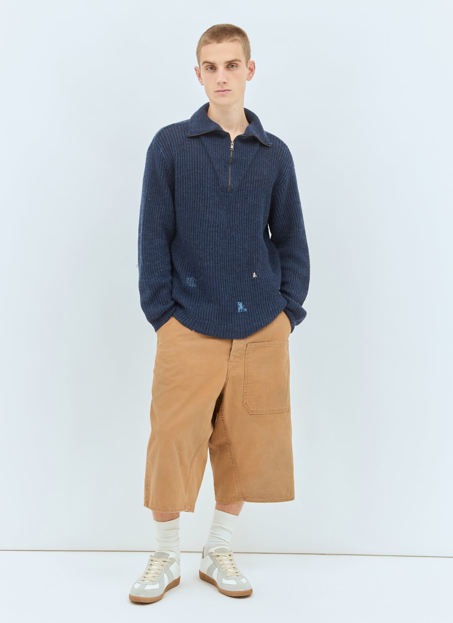 Maison Margiela Men Summer Shetland Knit Sweater MAISON MARGIELA