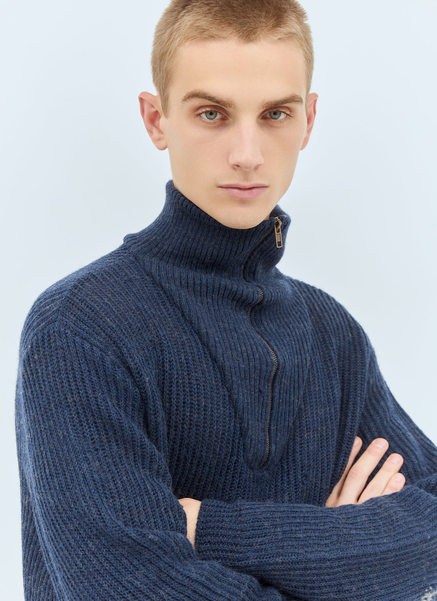 Maison Margiela Men Summer Shetland Knit Sweater MAISON MARGIELA
