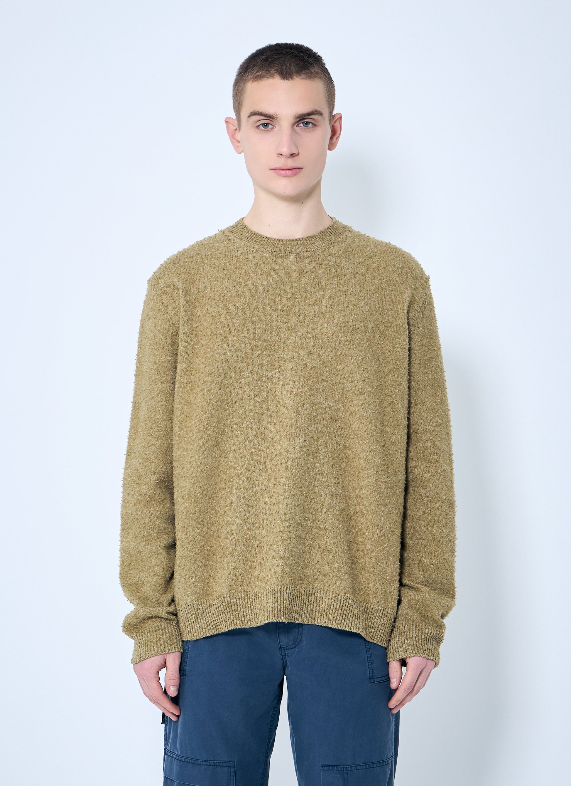Maison Margiela Men Pilling Crewneck Sweater MAISON MARGIELA