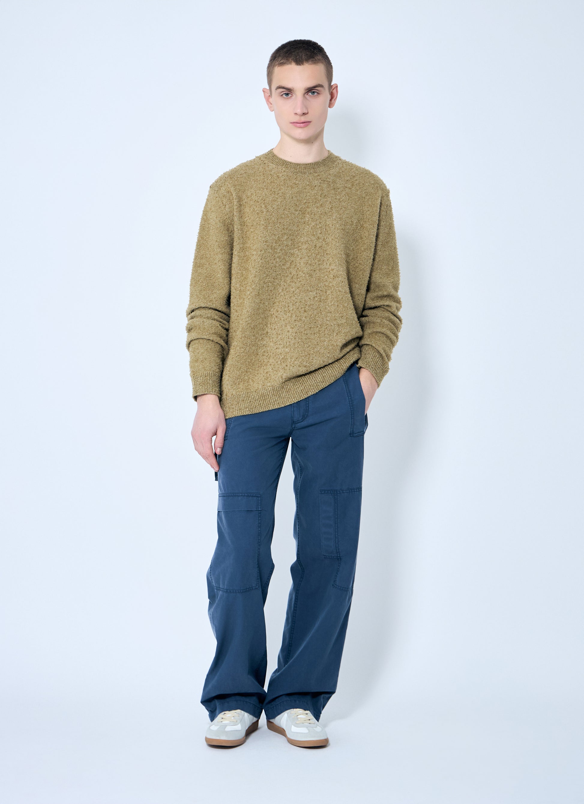 Maison Margiela Men Pilling Crewneck Sweater MAISON MARGIELA