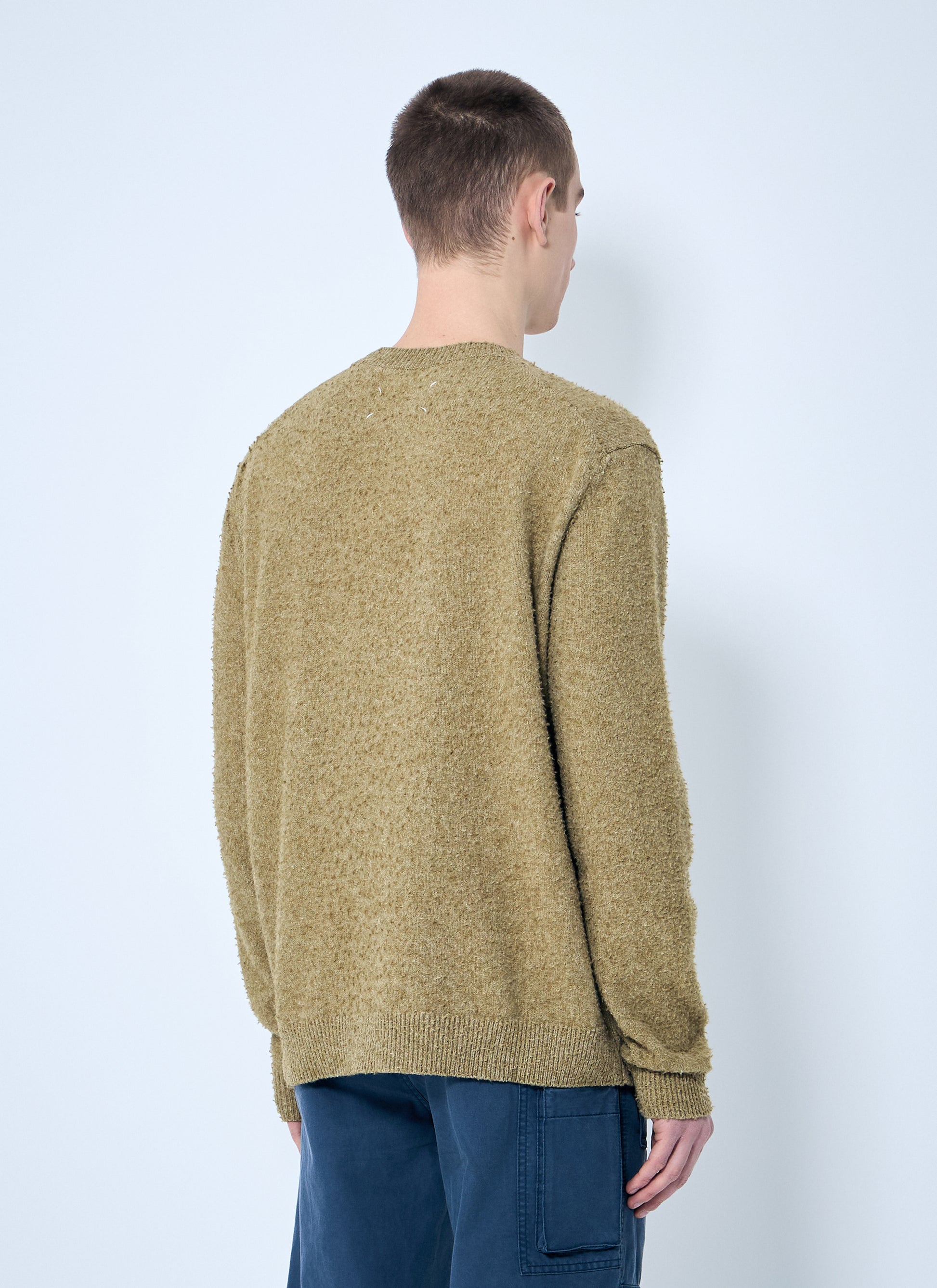 Maison Margiela Men Pilling Crewneck Sweater MAISON MARGIELA