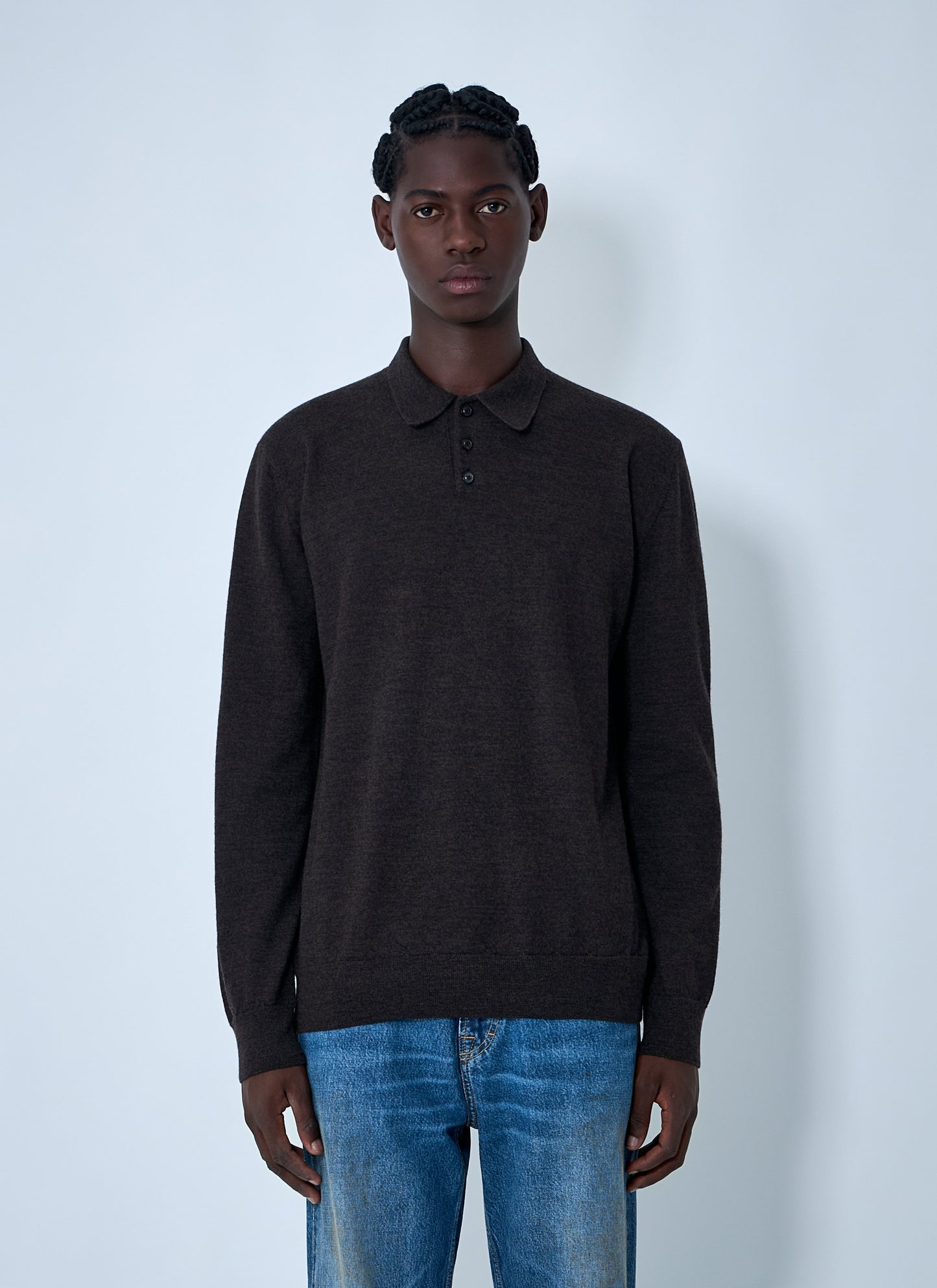 Maison Margiela Men Wool Polo Shirt MAISON MARGIELA