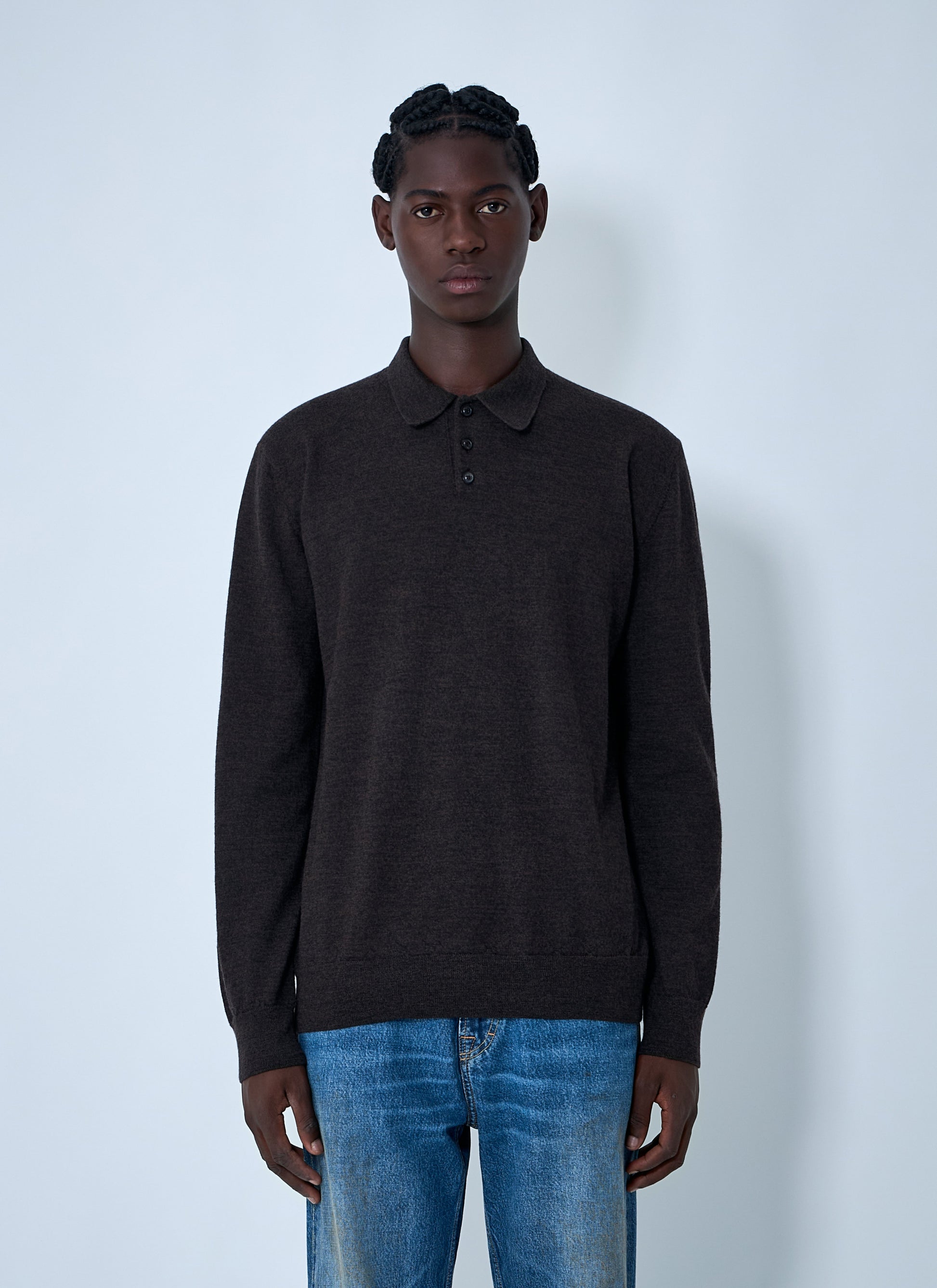 Maison Margiela Men Wool Polo Shirt MAISON MARGIELA