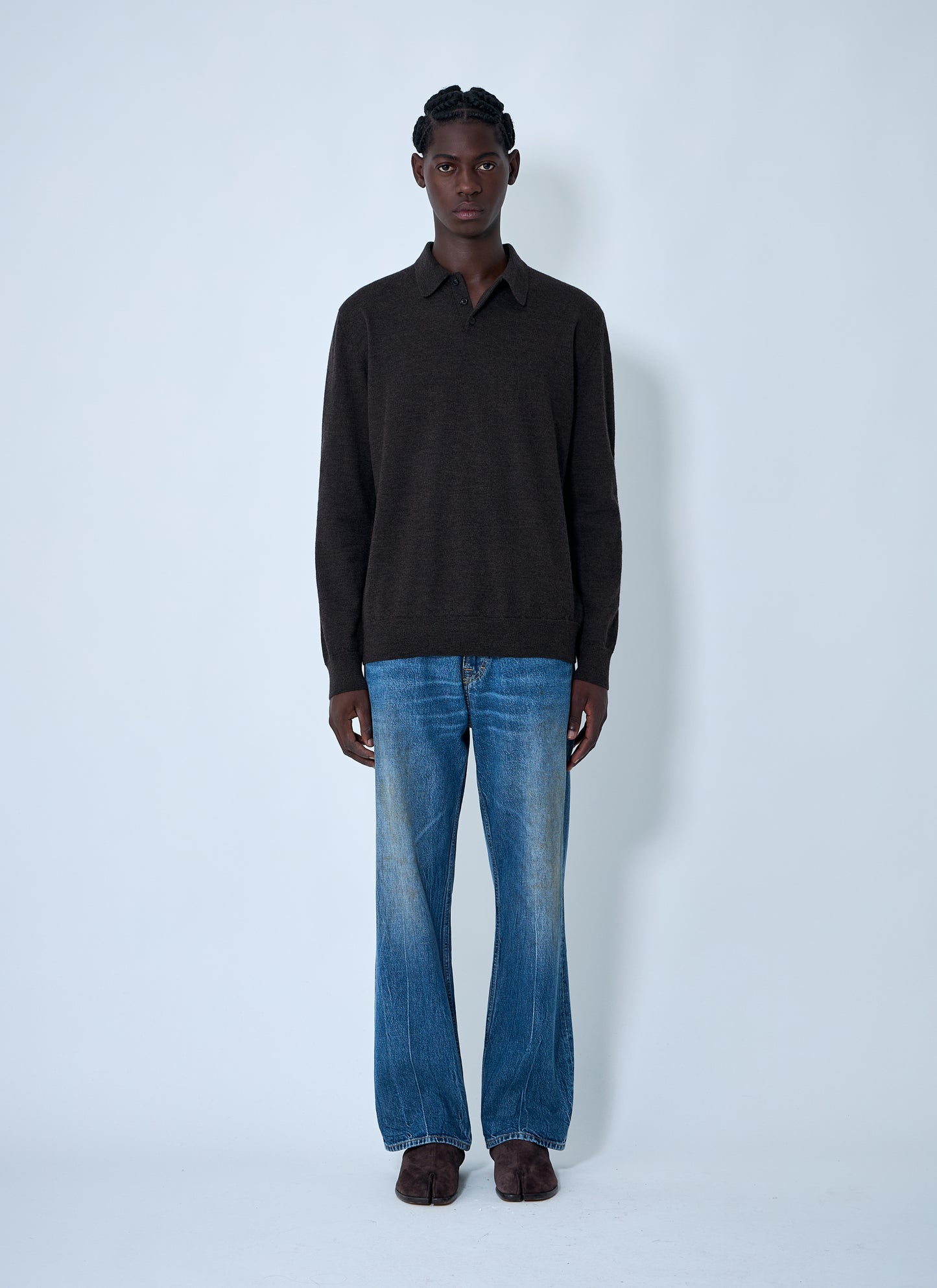 Maison Margiela Men Wool Polo Shirt MAISON MARGIELA