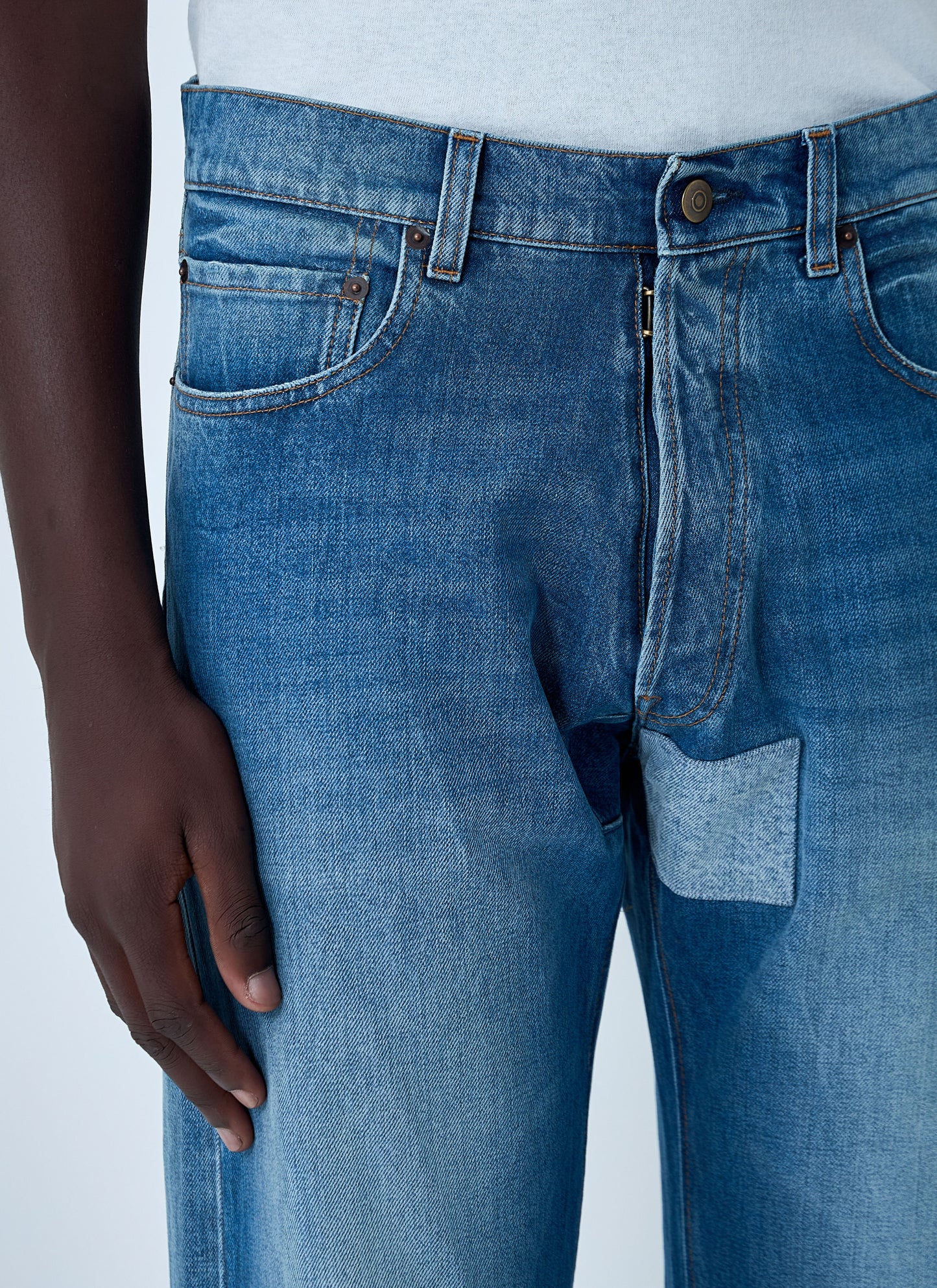 Maison Margiela Men Contrast Panel Jeans MAISON MARGIELA