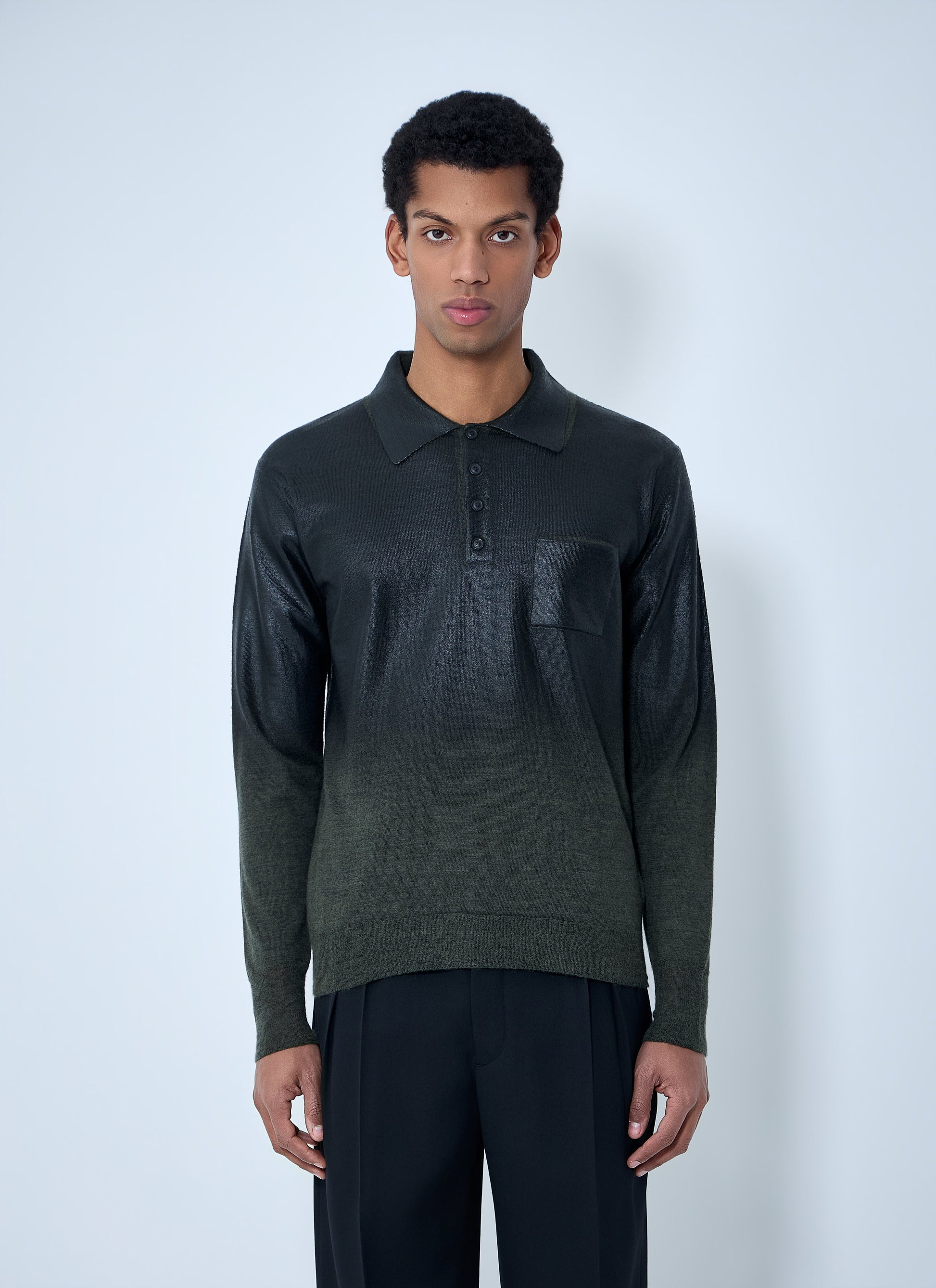 Maison Margiela Men Long Sleeve Polo Shirt MAISON MARGIELA