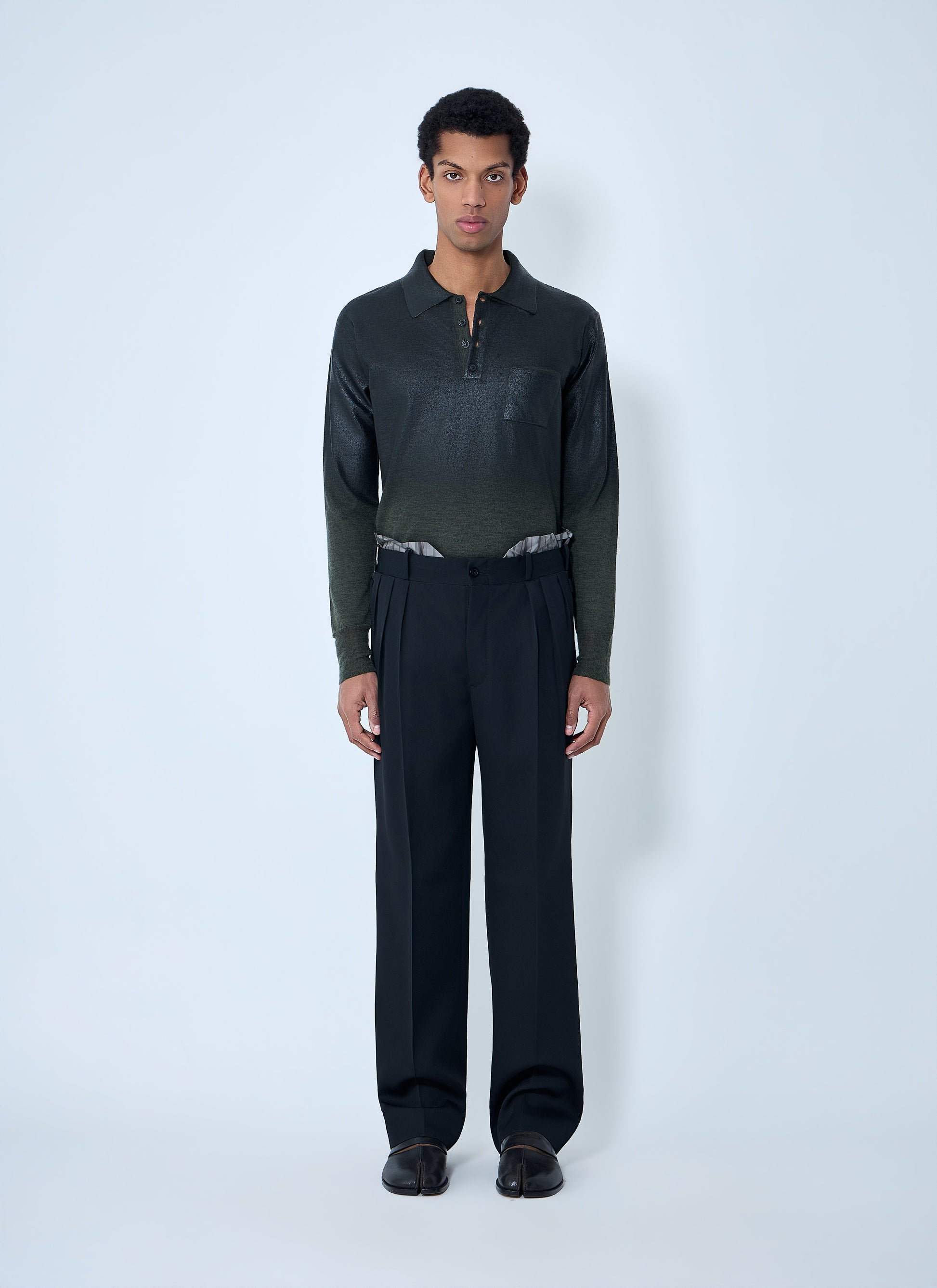 Maison Margiela Men Long Sleeve Polo Shirt MAISON MARGIELA