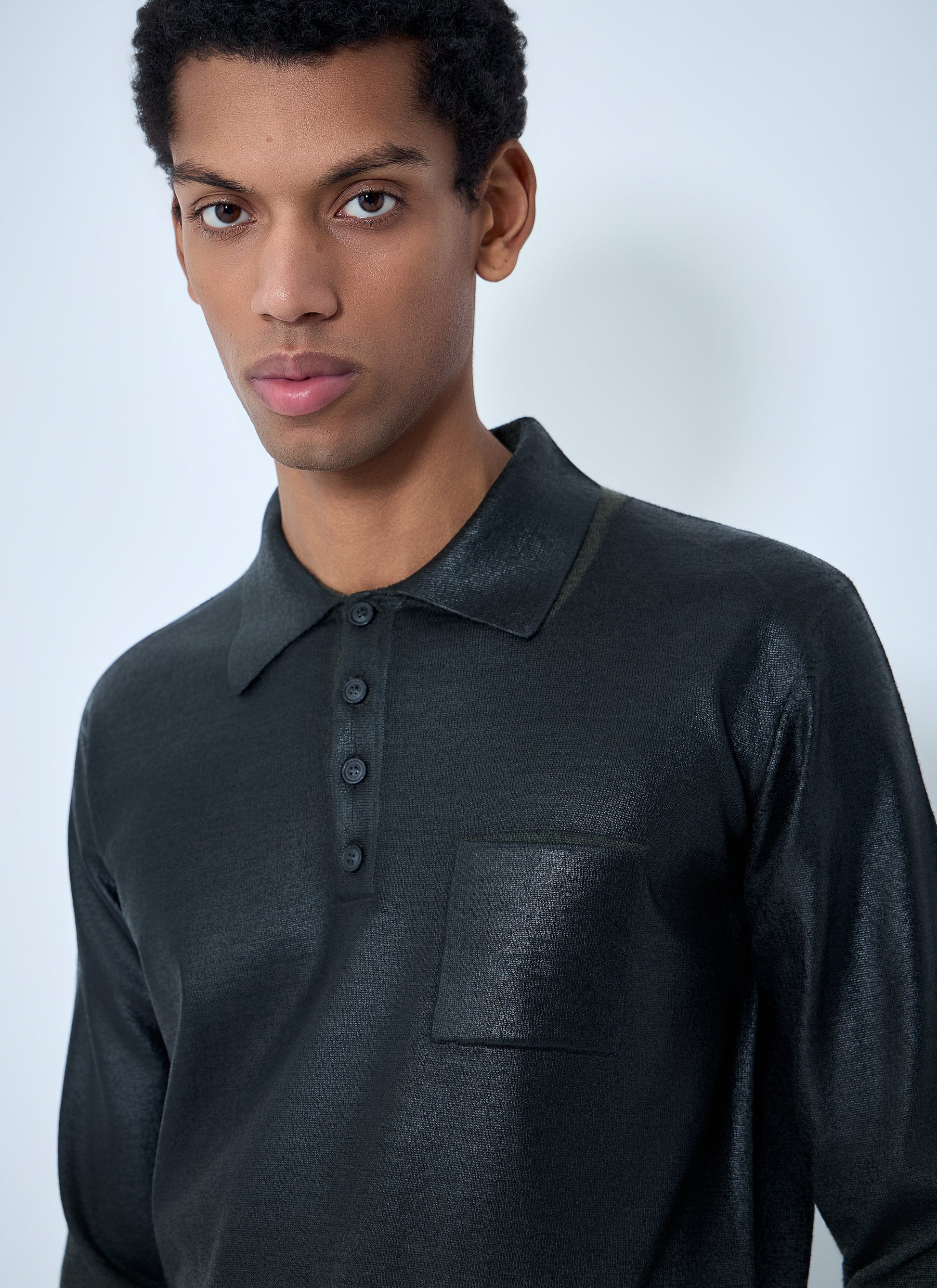 Maison Margiela Men Long Sleeve Polo Shirt MAISON MARGIELA