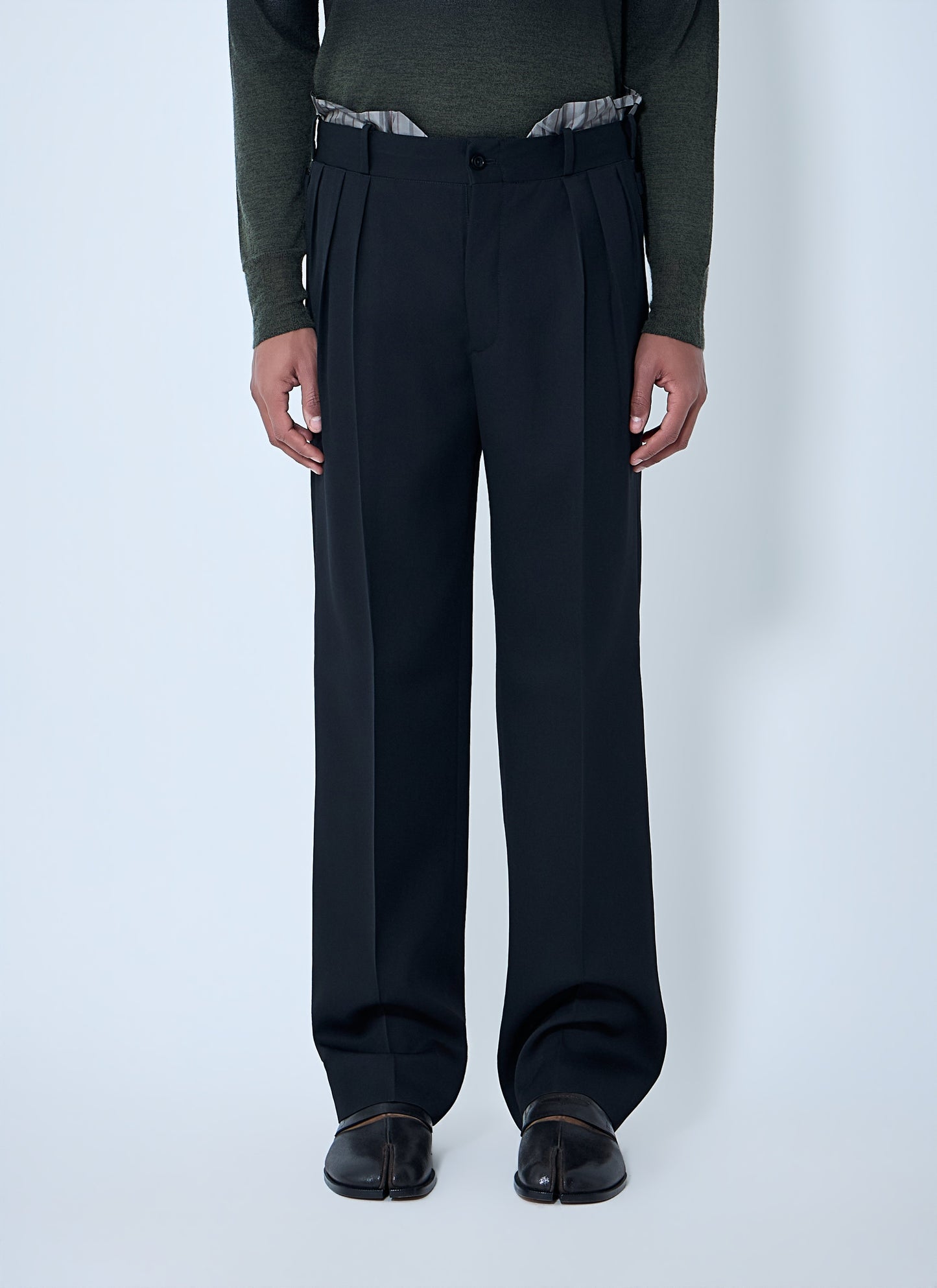 Maison Margiela Men Wool Pleated Pants MAISON MARGIELA