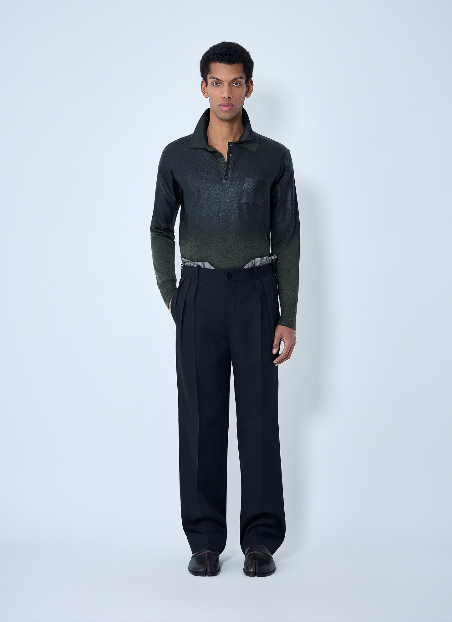 Maison Margiela Men Wool Pleated Pants MAISON MARGIELA