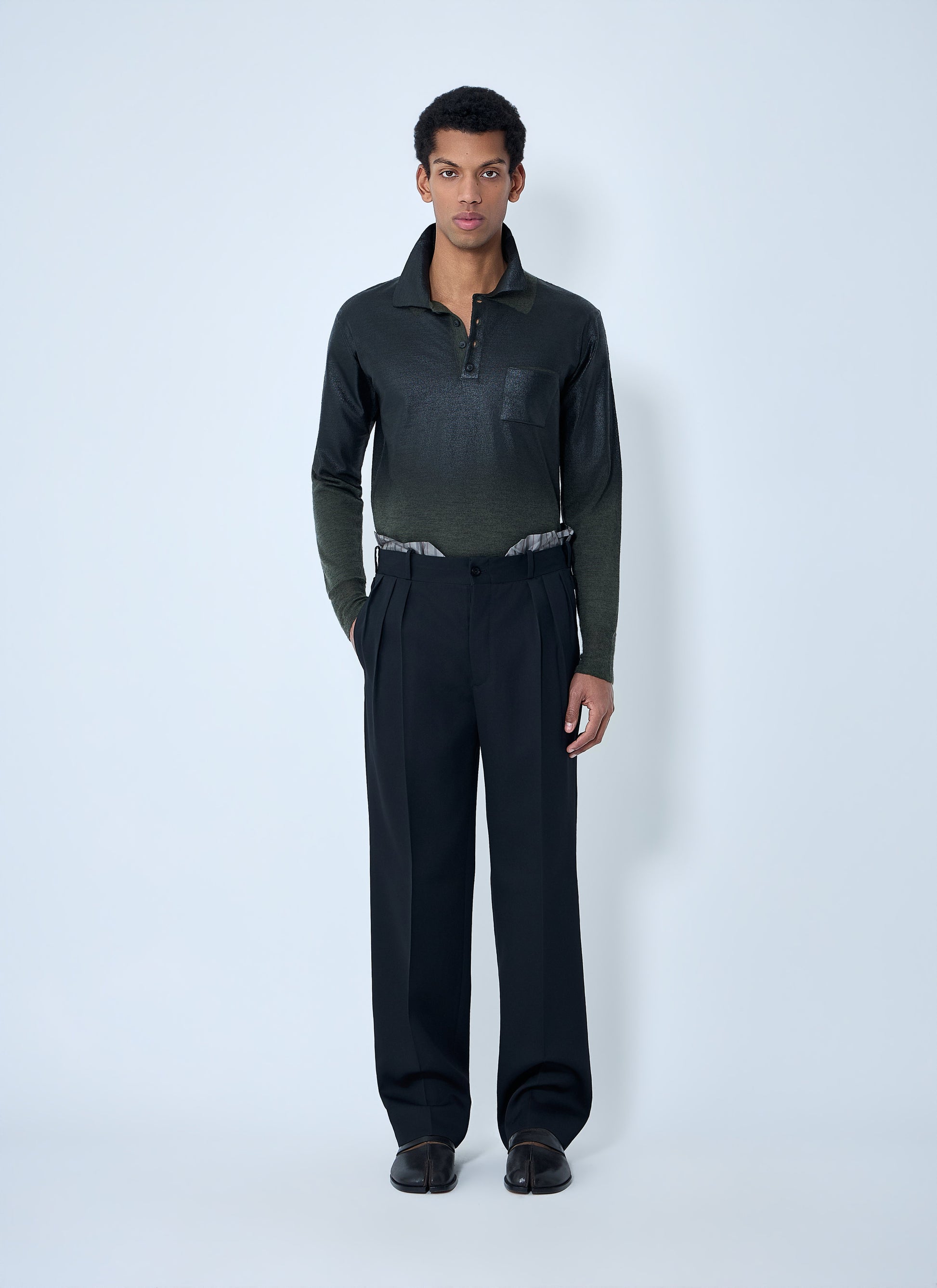 Maison Margiela Men Wool Pleated Pants MAISON MARGIELA