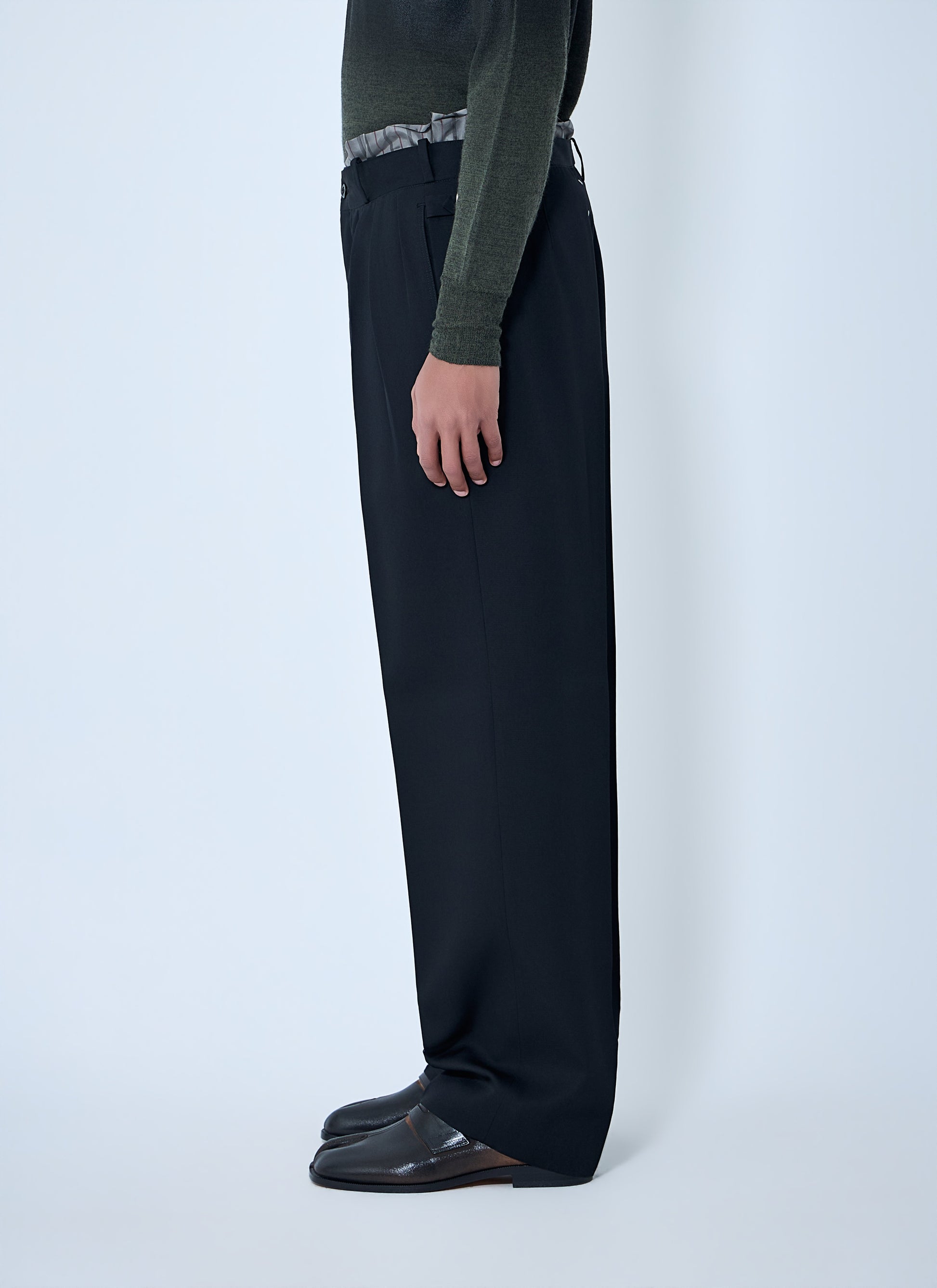 Maison Margiela Men Wool Pleated Pants MAISON MARGIELA