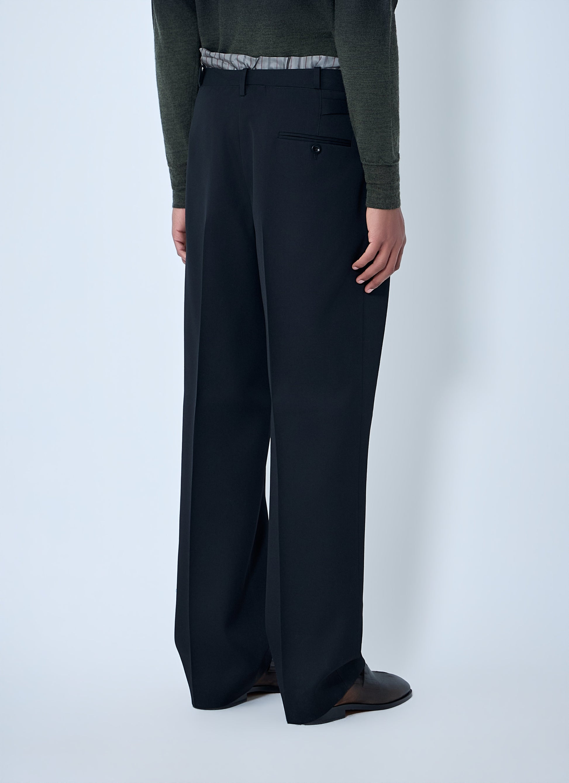Maison Margiela Men Wool Pleated Pants MAISON MARGIELA
