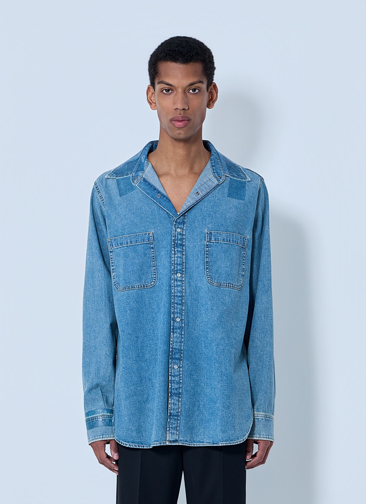 Maison Margiela Men Denim Button-Down Shirt MAISON MARGIELA
