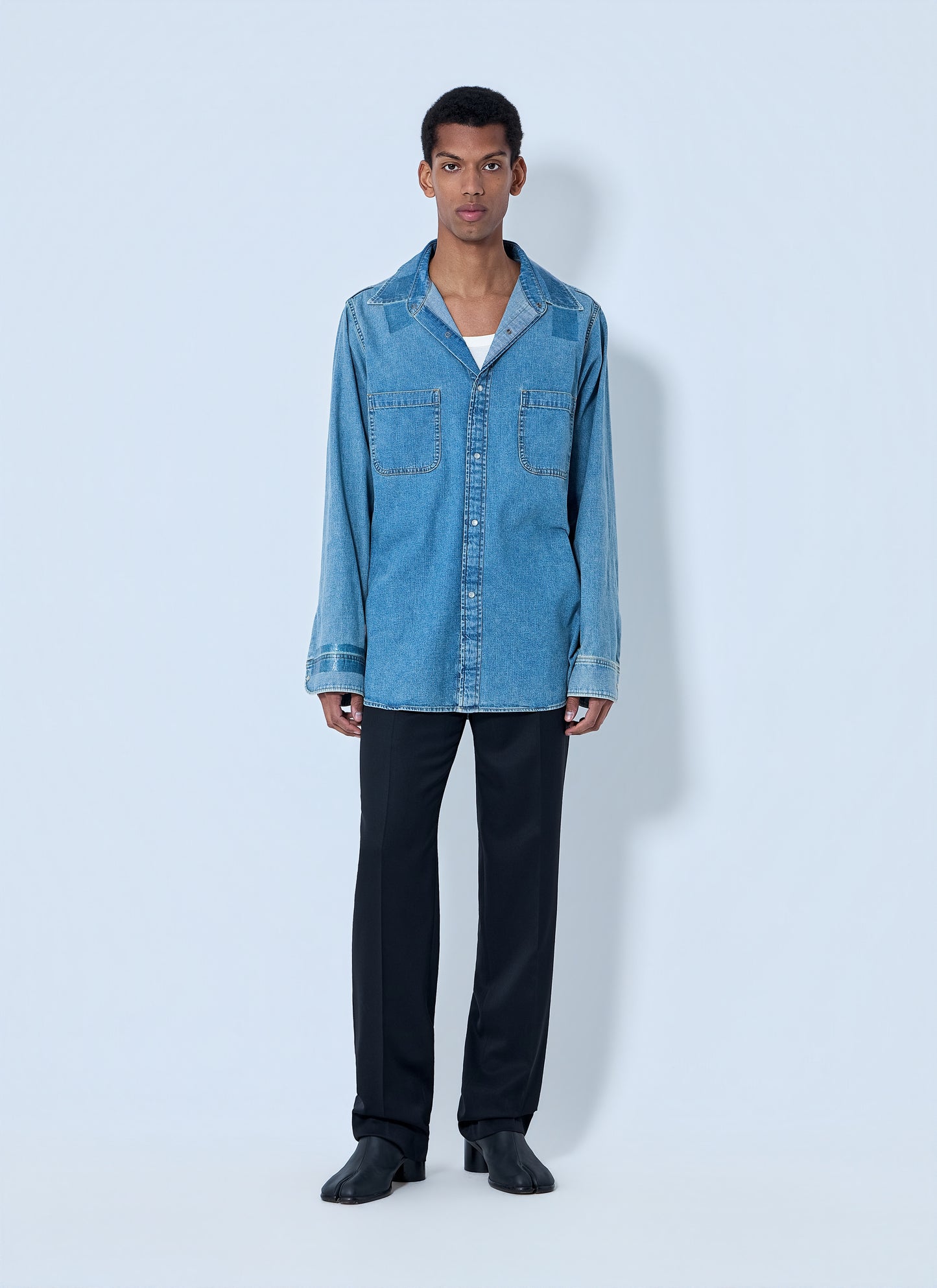Maison Margiela Men Denim Button-Down Shirt MAISON MARGIELA