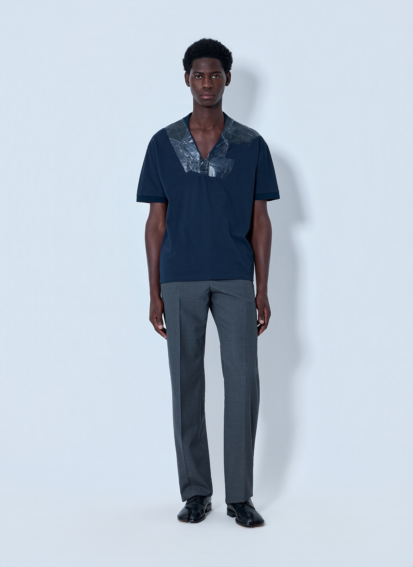 Maison Margiela Men V-Neck Panel T-Shirt MAISON MARGIELA