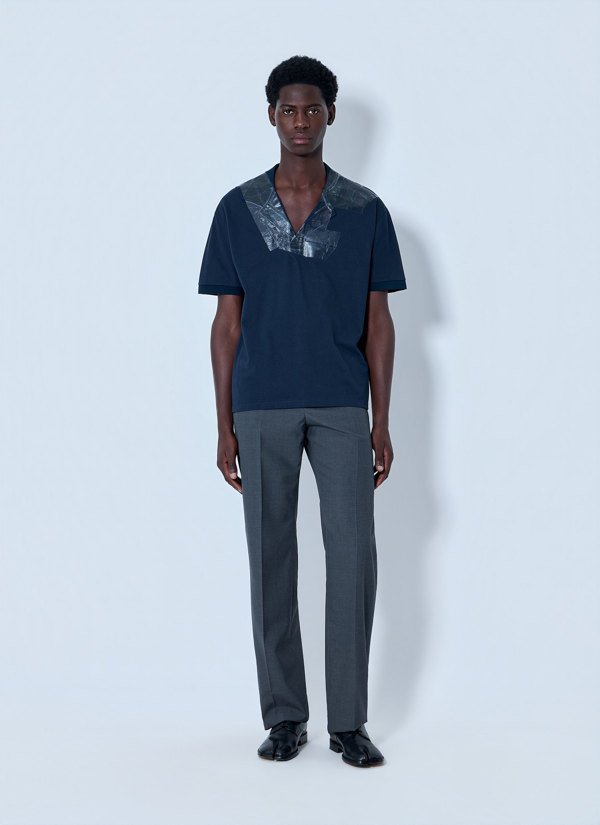 Maison Margiela Men V-Neck Panel T-Shirt MAISON MARGIELA