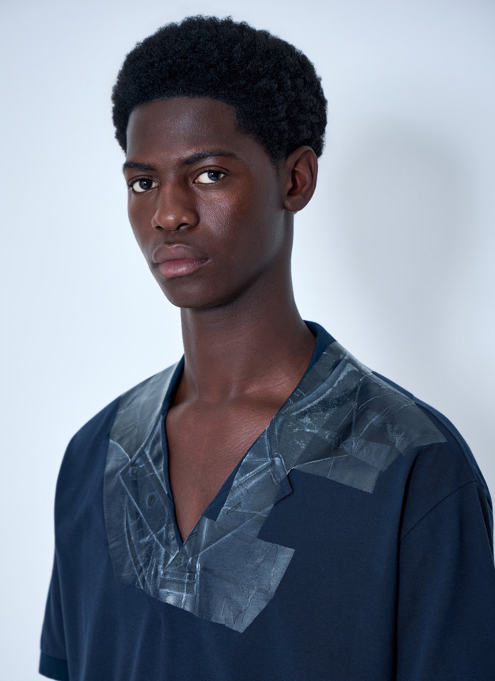 Maison Margiela Men V-Neck Panel T-Shirt MAISON MARGIELA