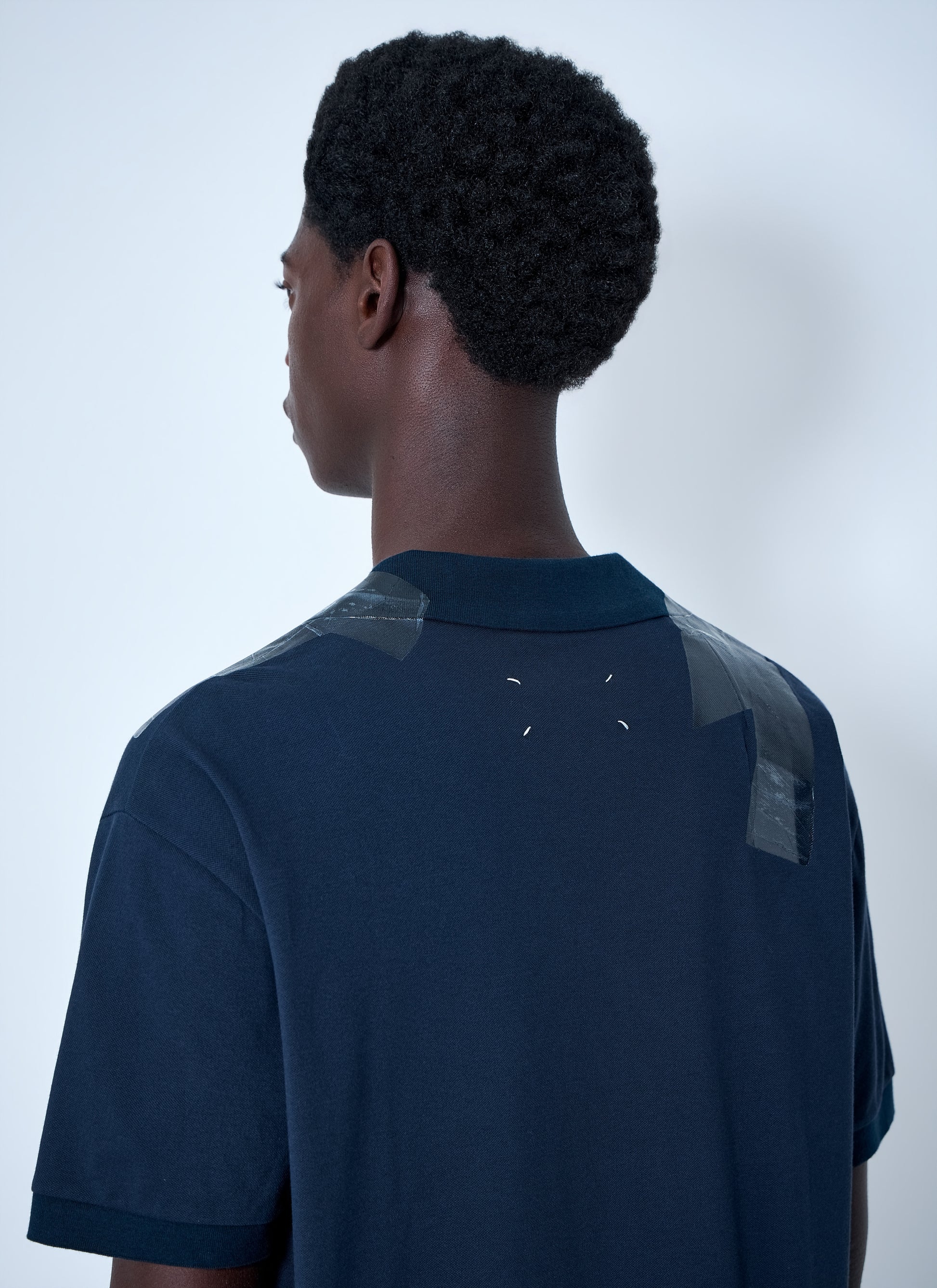 Maison Margiela Men V-Neck Panel T-Shirt MAISON MARGIELA