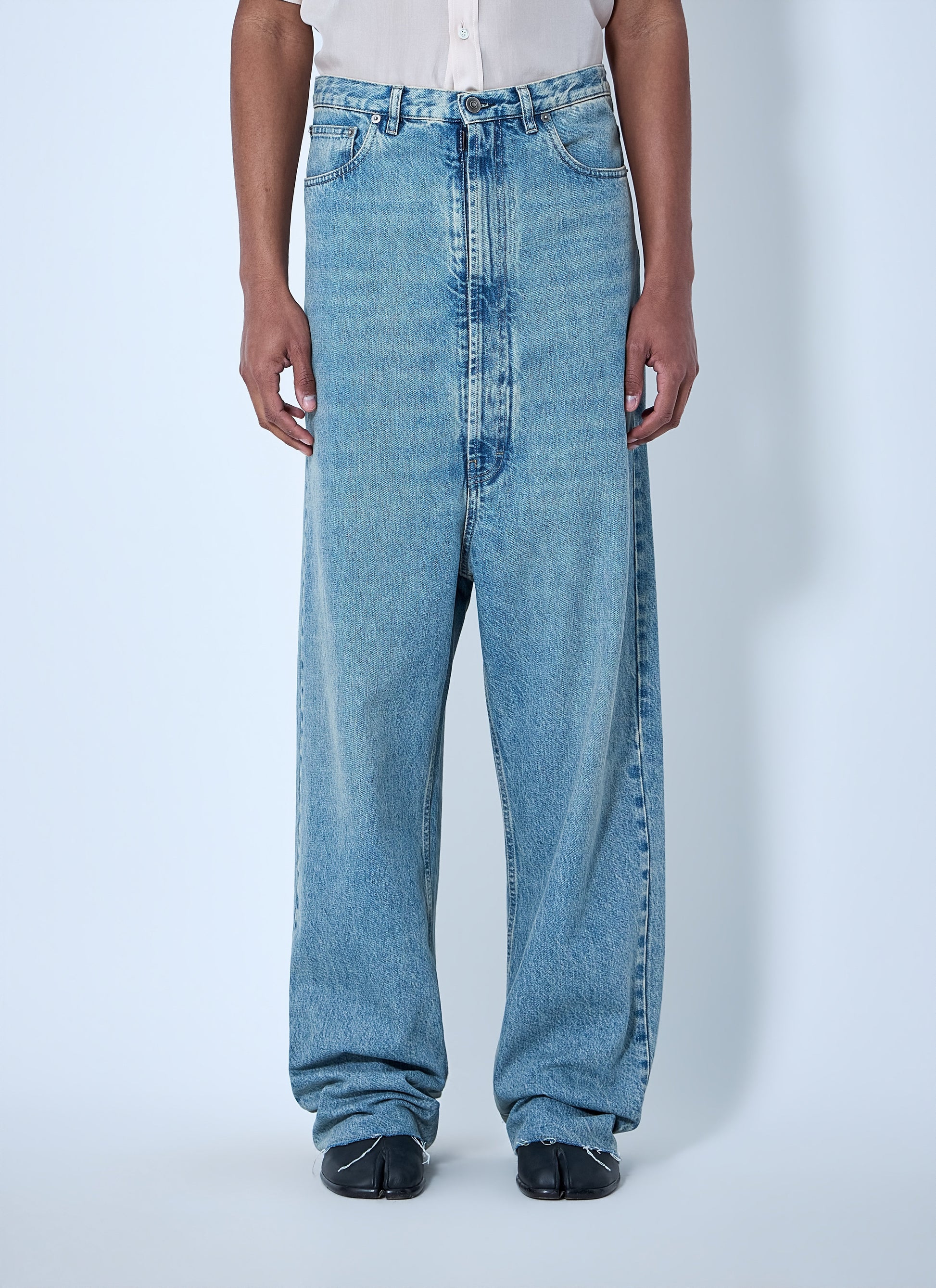 Maison Margiela Men Wide-Leg Denim Trousers MAISON MARGIELA