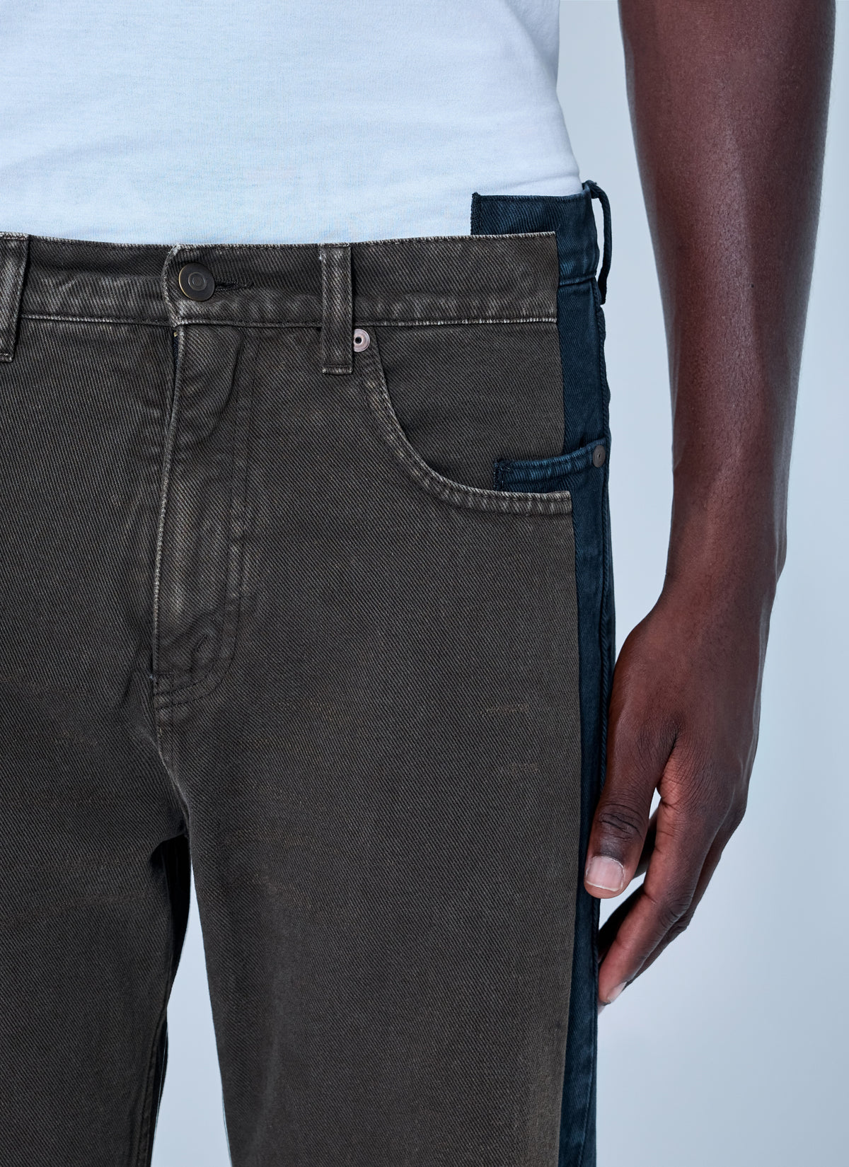 Maison Margiela Men Spliced Denim Trousers MAISON MARGIELA