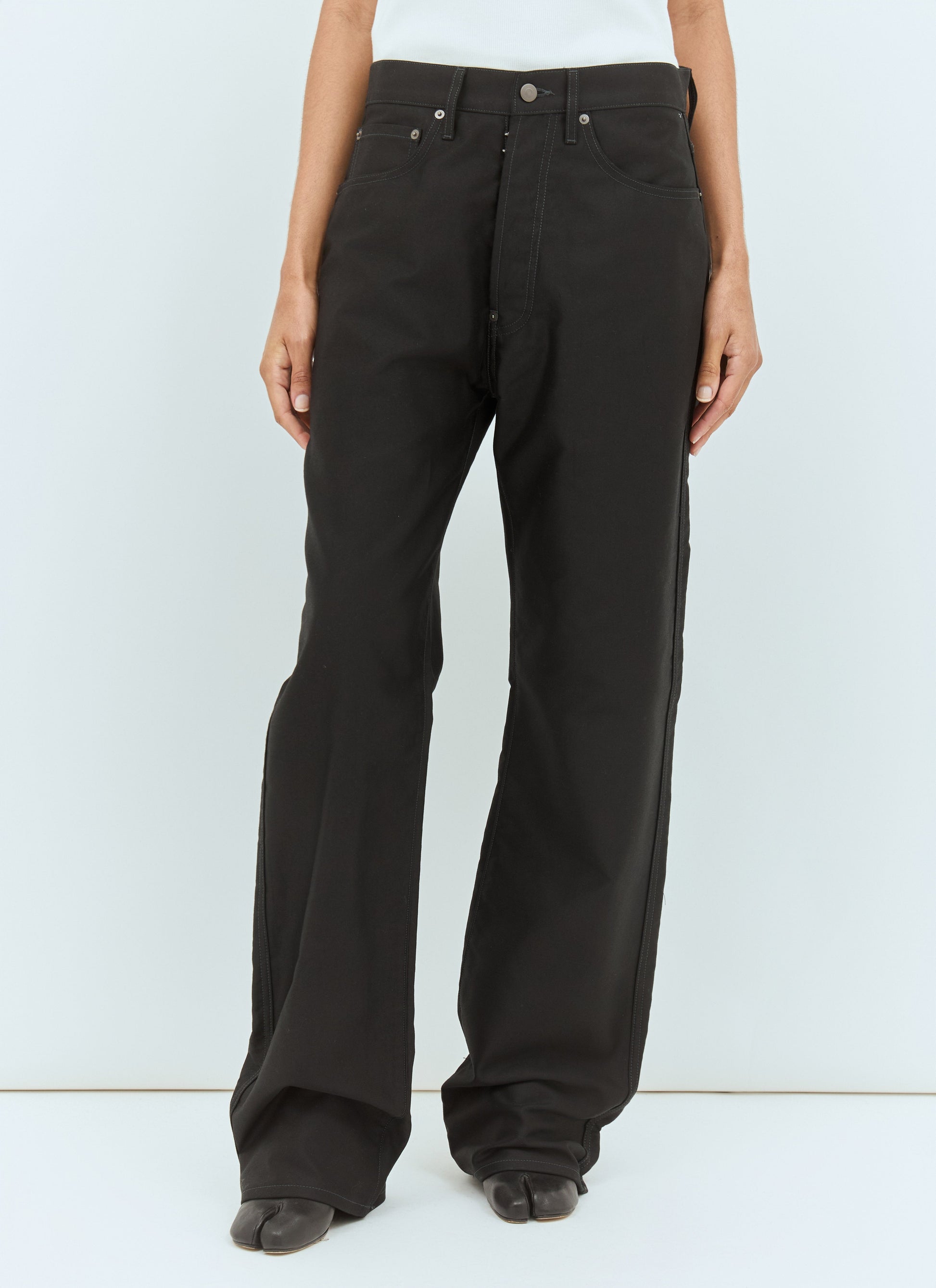 Maison Margiela Women Straight-Leg Coated Jeans MAISON MARGIELA