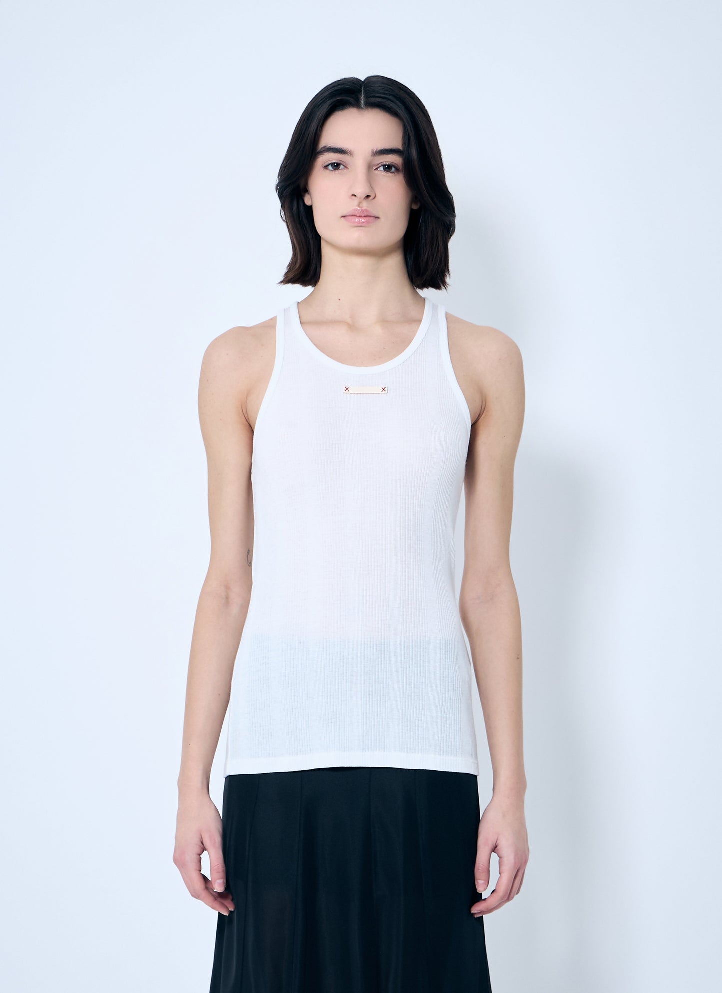 Maison Margiela Women Logo Patch Tank Top