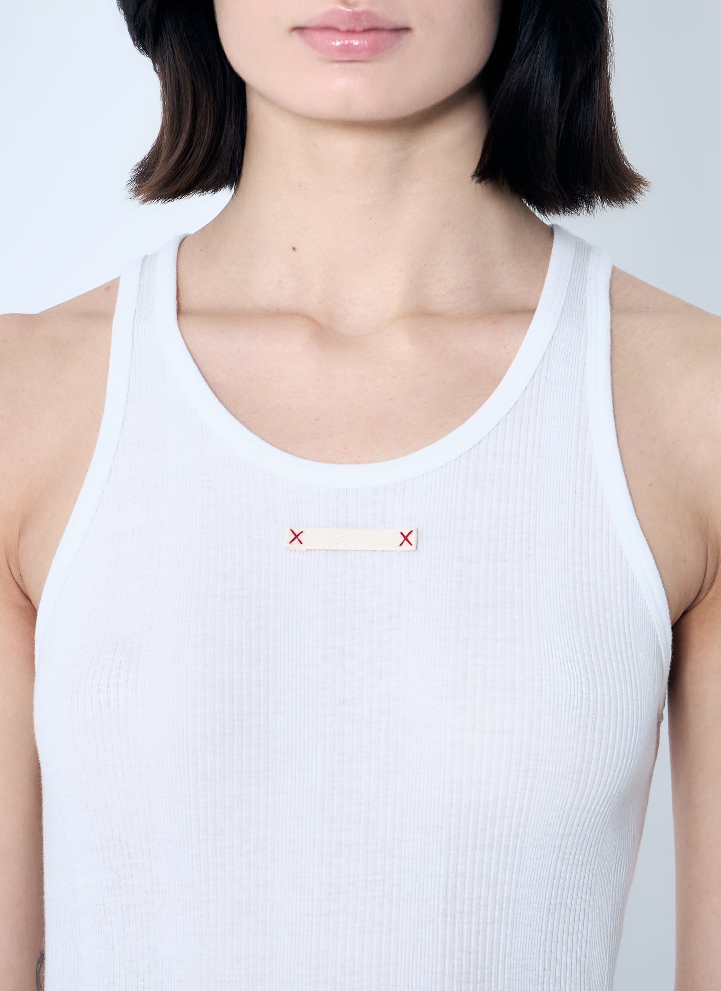 Maison Margiela Women Logo Patch Tank Top