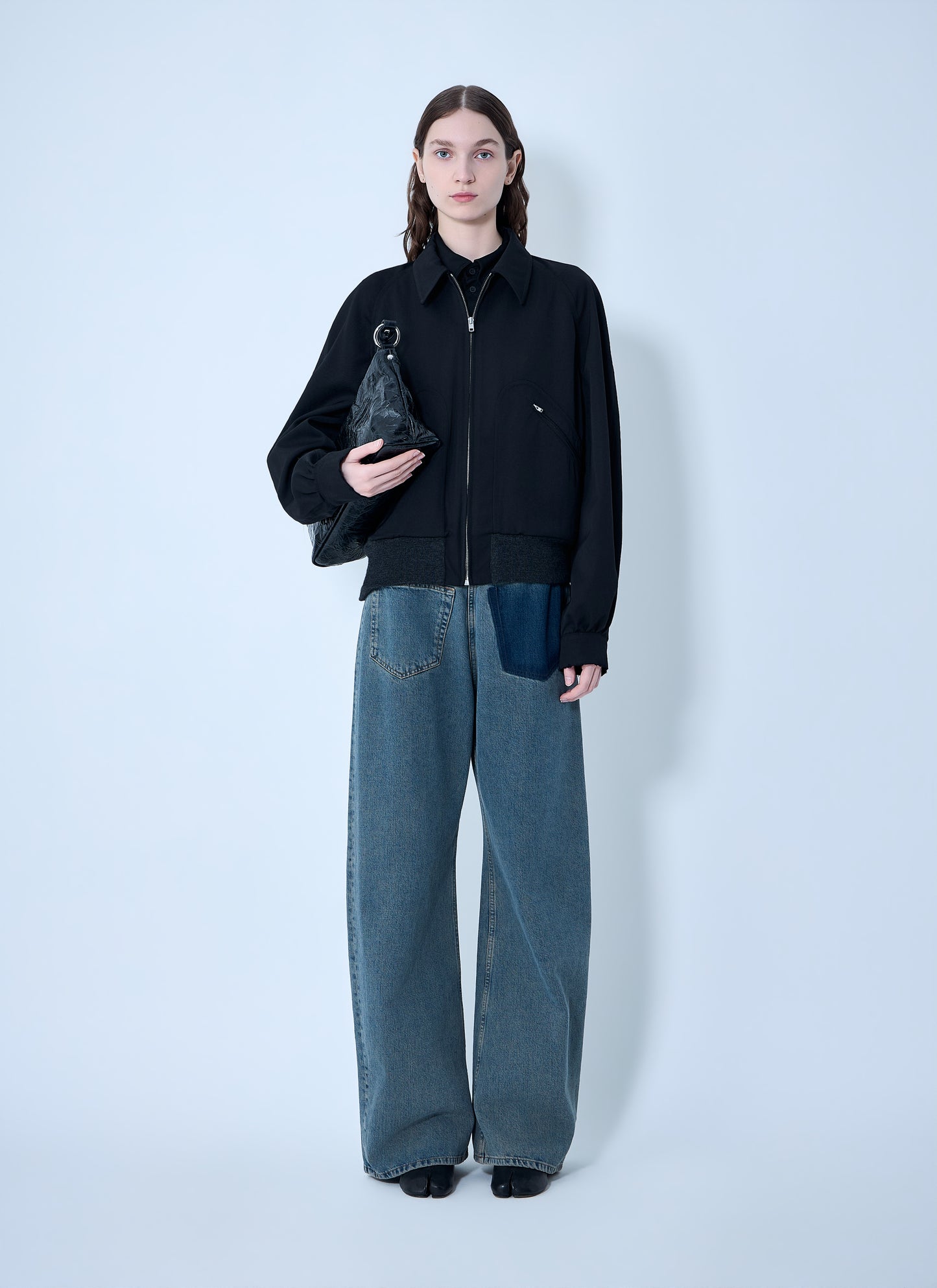 Maison Margiela Women Zip-Front Wool-Blend Jacket MAISON MARGIELA