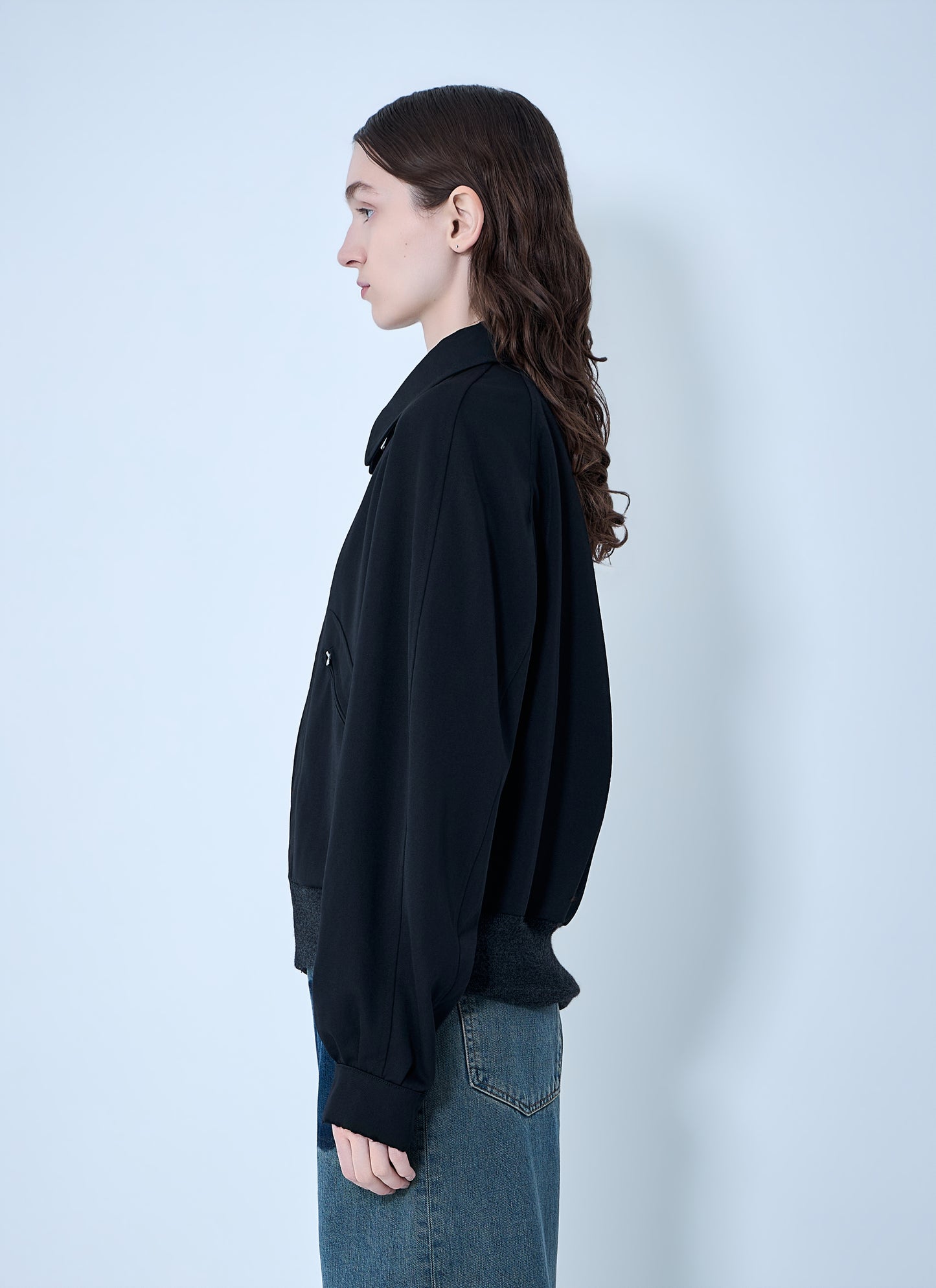 Maison Margiela Women Zip-Front Wool-Blend Jacket MAISON MARGIELA