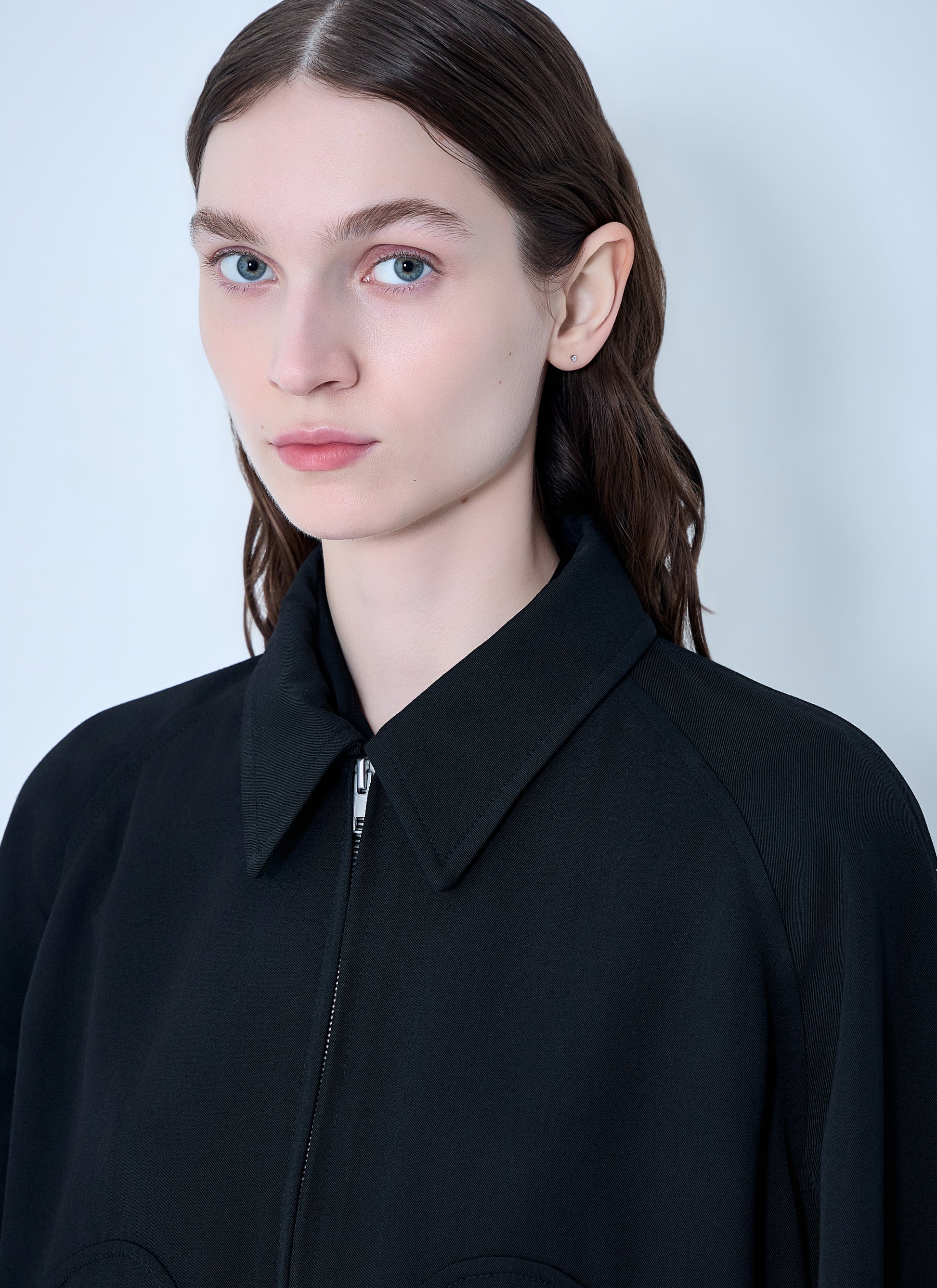 Maison Margiela Women Zip-Front Wool-Blend Jacket MAISON MARGIELA