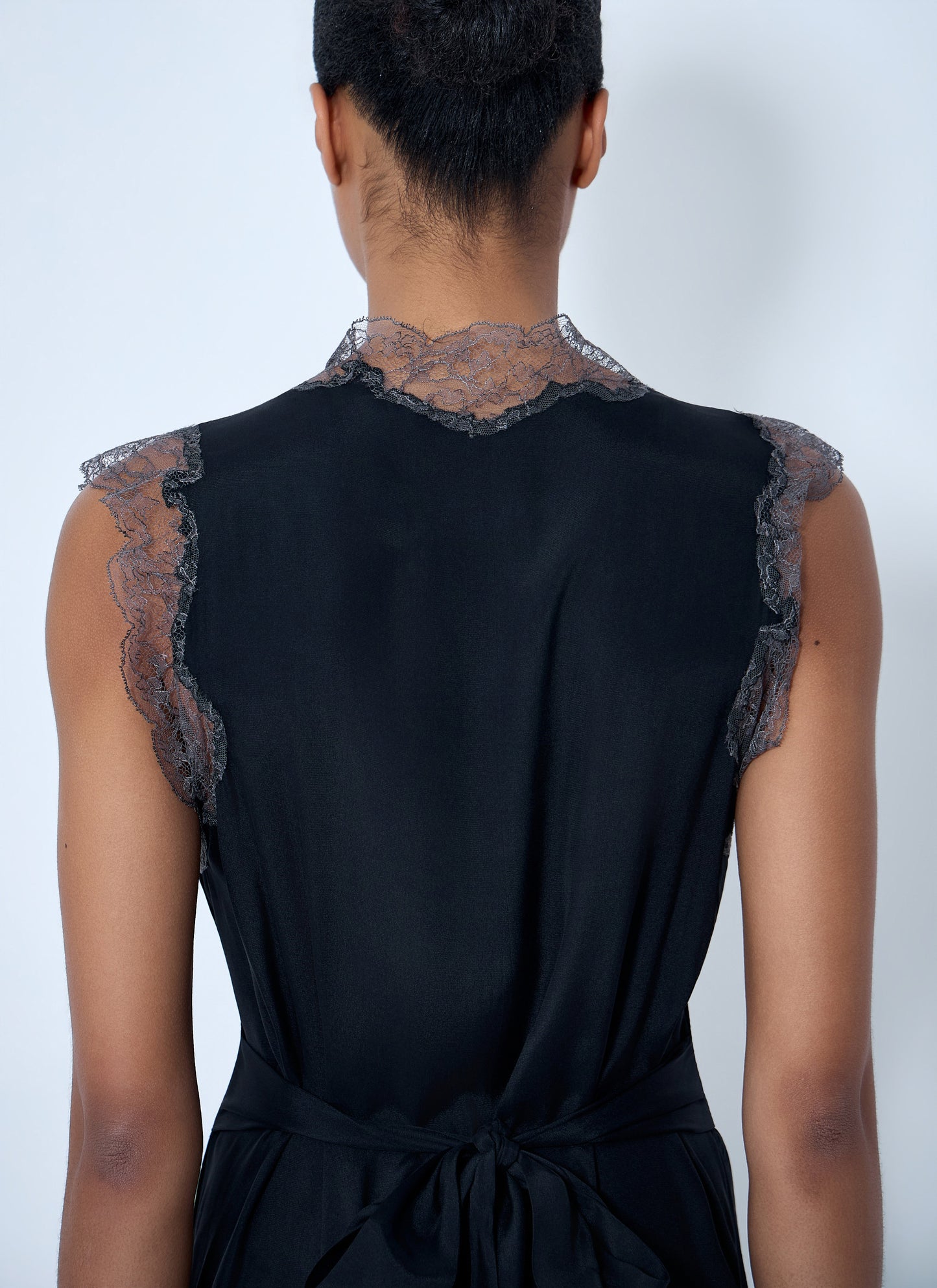 Maison Margiela Women Lace Trim Midi Dress MAISON MARGIELA
