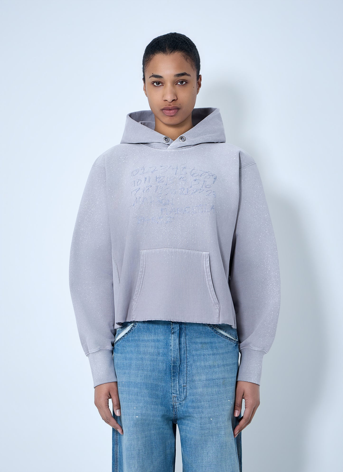Maison Margiela Women Hooded Sweatshirt With Ribbed Details MAISON MARGIELA